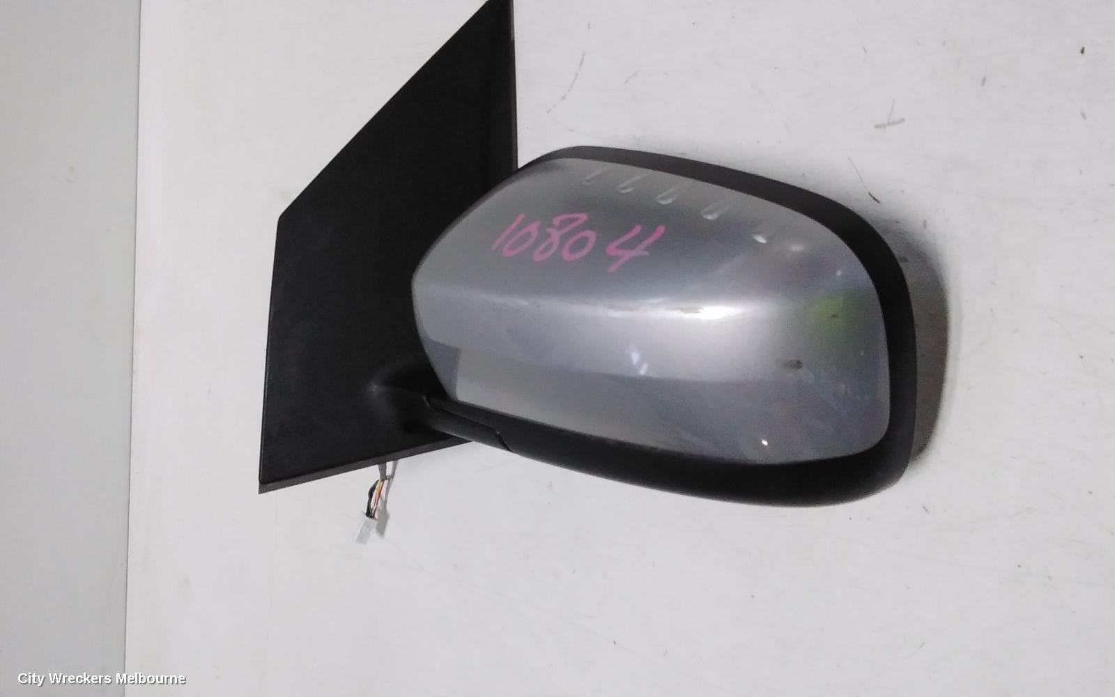 RENAULT KALEOS LEFT DOOR MIRROR, H45, BLACK, NON HEATED, MANUAL FOLDING TYPE, 09/2008 - 10/2011