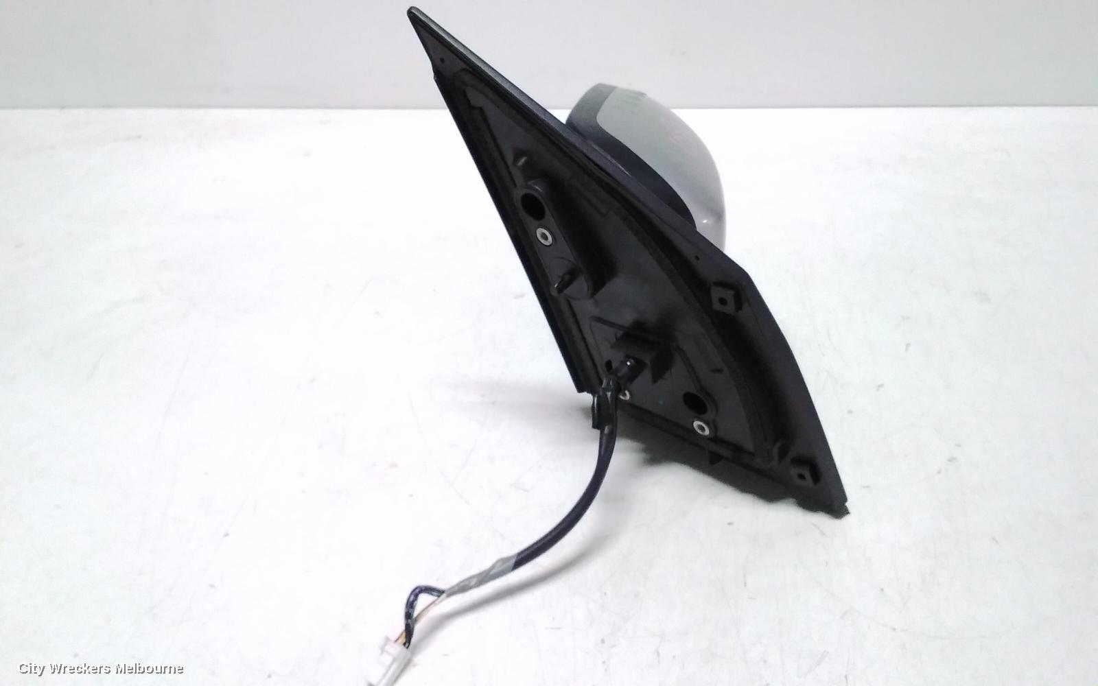 RENAULT KALEOS LEFT DOOR MIRROR, H45, BLACK, NON HEATED, MANUAL FOLDING TYPE, 09/2008 - 10/2011