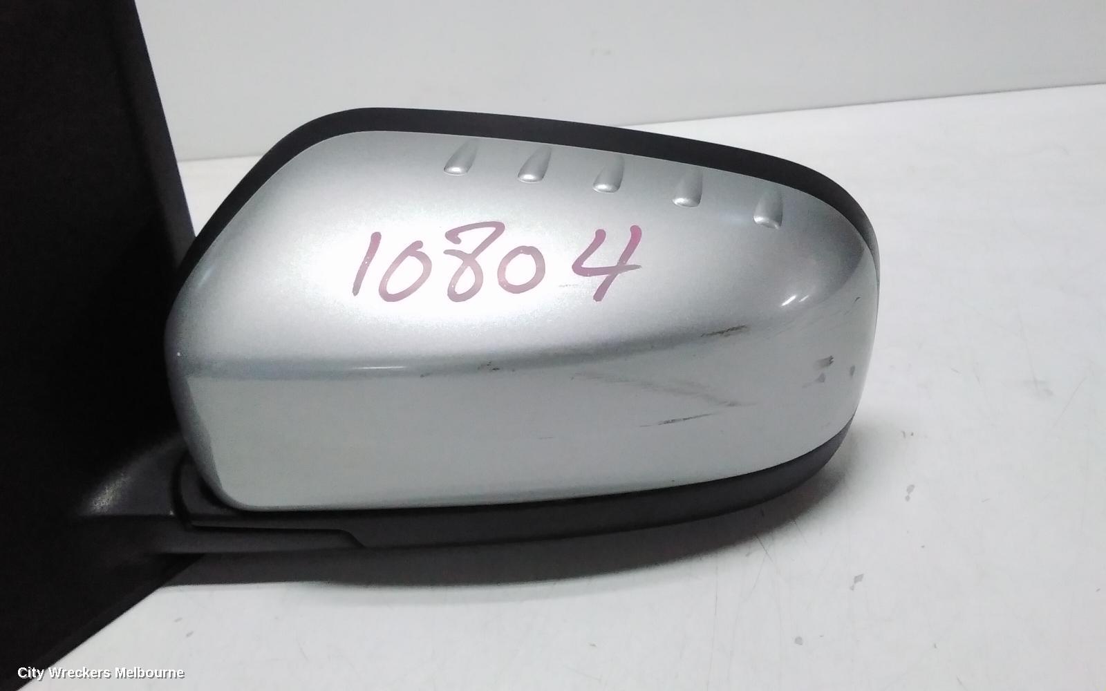 RENAULT KALEOS LEFT DOOR MIRROR, H45, BLACK, NON HEATED, MANUAL FOLDING TYPE, 09/2008 - 10/2011