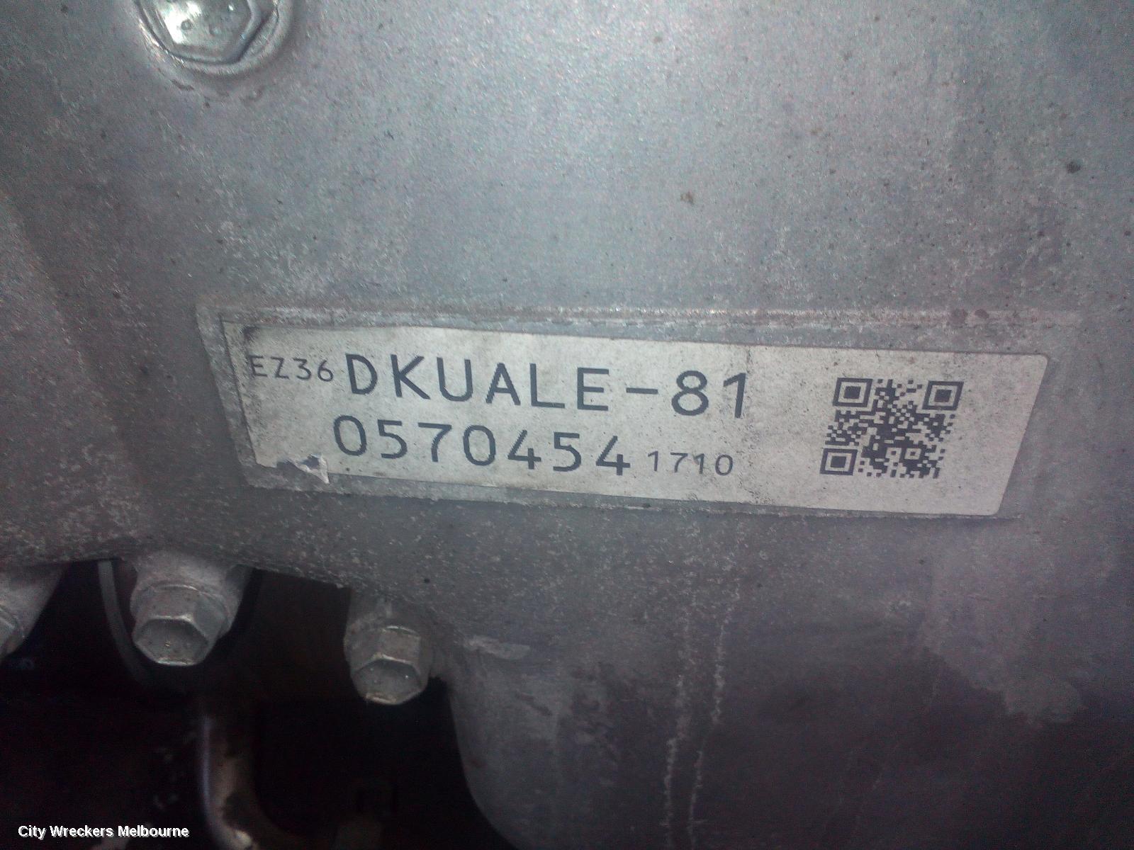 SUBARU OUTBACK ENGINE, PETROL, 3.6, EZ36, 6TH GEN, 08/2014 - 12/2020