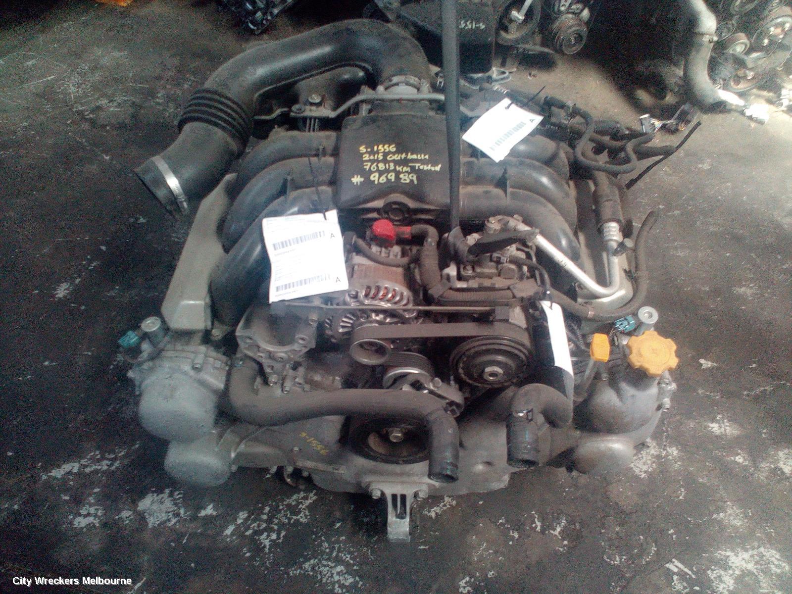 SUBARU OUTBACK ENGINE, PETROL, 3.6, EZ36, 6TH GEN, 08/2014 - 12/2020