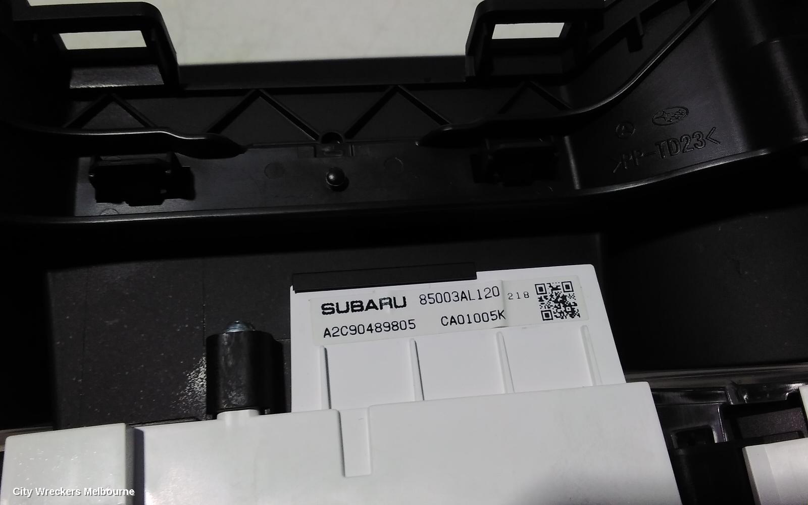 SUBARU OUTBACK INSTRUMENT CLUSTER, PETROL, 3.6, AUTO T/M, 6TH GEN, 08/2014 - 12/2020