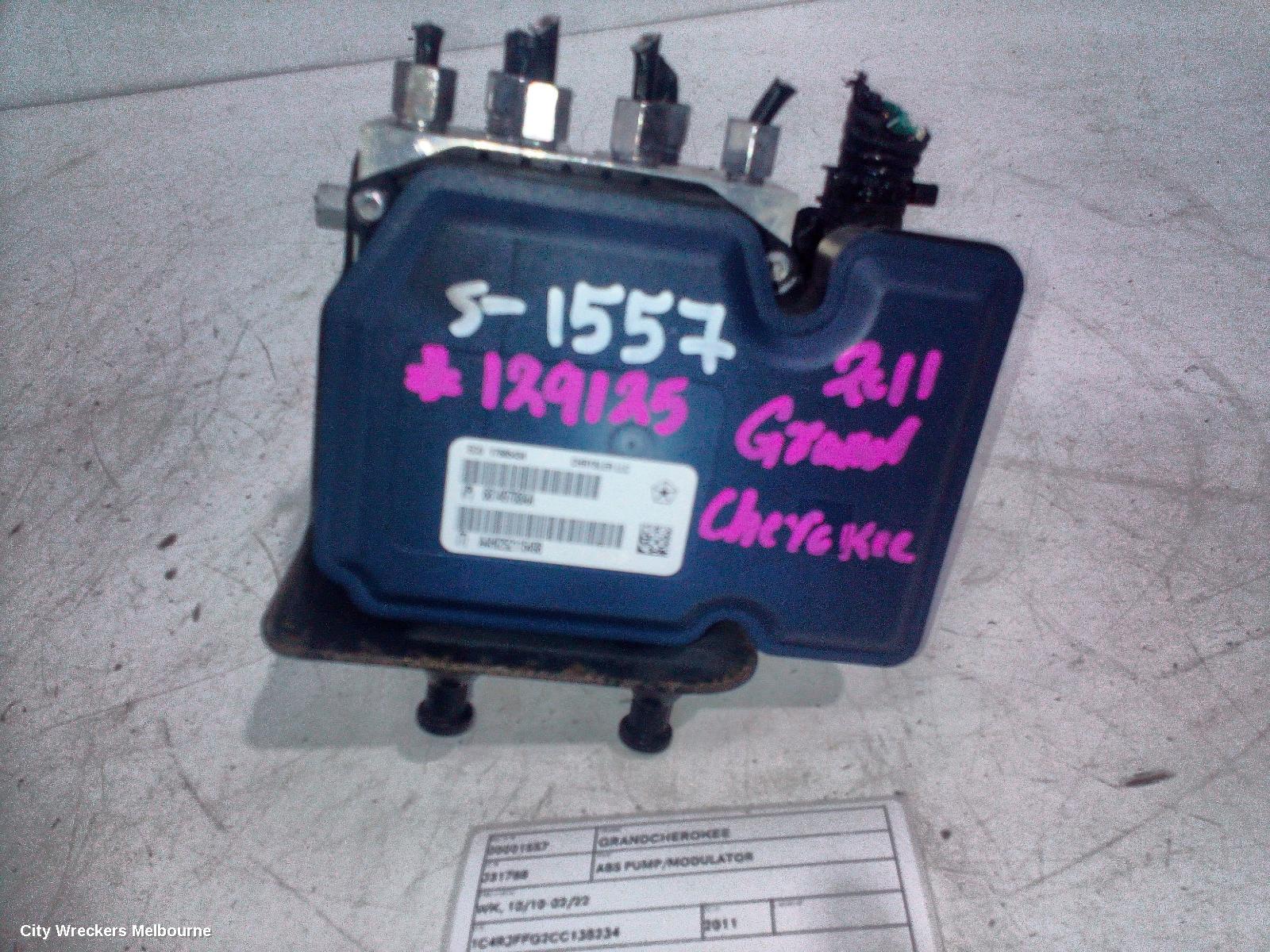 JEEP GRANDCHEROKEE ABS PUMP/MODULATOR, WK, 10/2010 - 02/2022