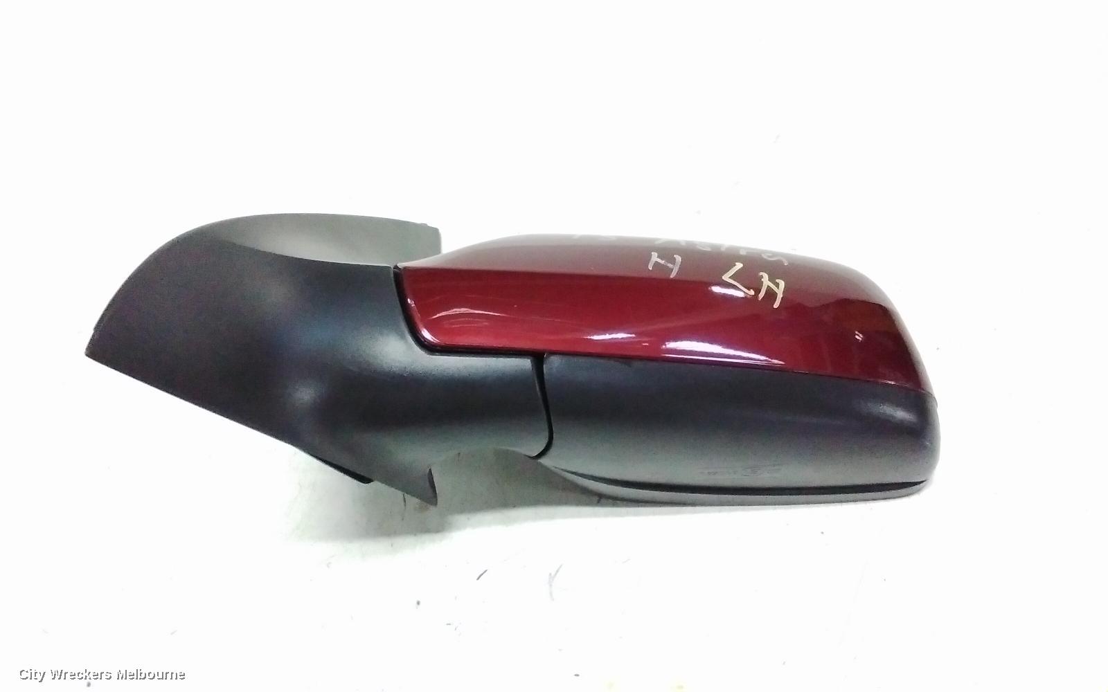 HOLDEN ASTRA LEFT DOOR MIRROR, TS, POWER, HATCH/SEDAN, PAINTED TYPE (SMOOTH FINISH), 09/1998 - 10/2006