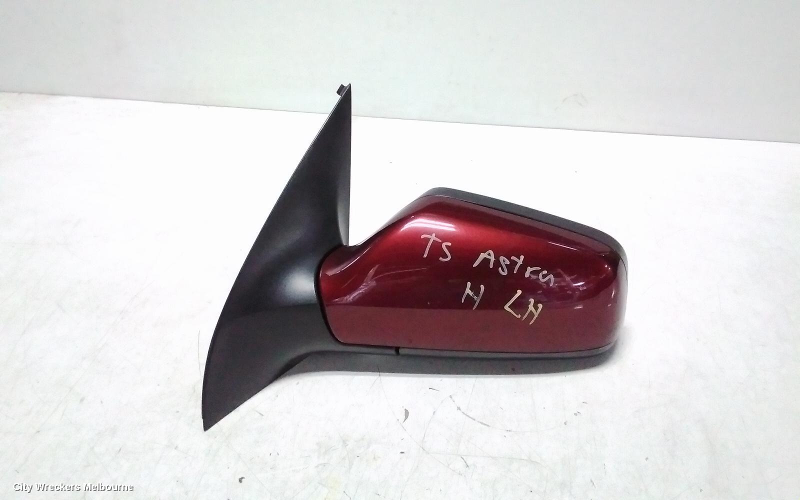 HOLDEN ASTRA LEFT DOOR MIRROR, TS, POWER, HATCH/SEDAN, PAINTED TYPE (SMOOTH FINISH), 09/1998 - 10/2006