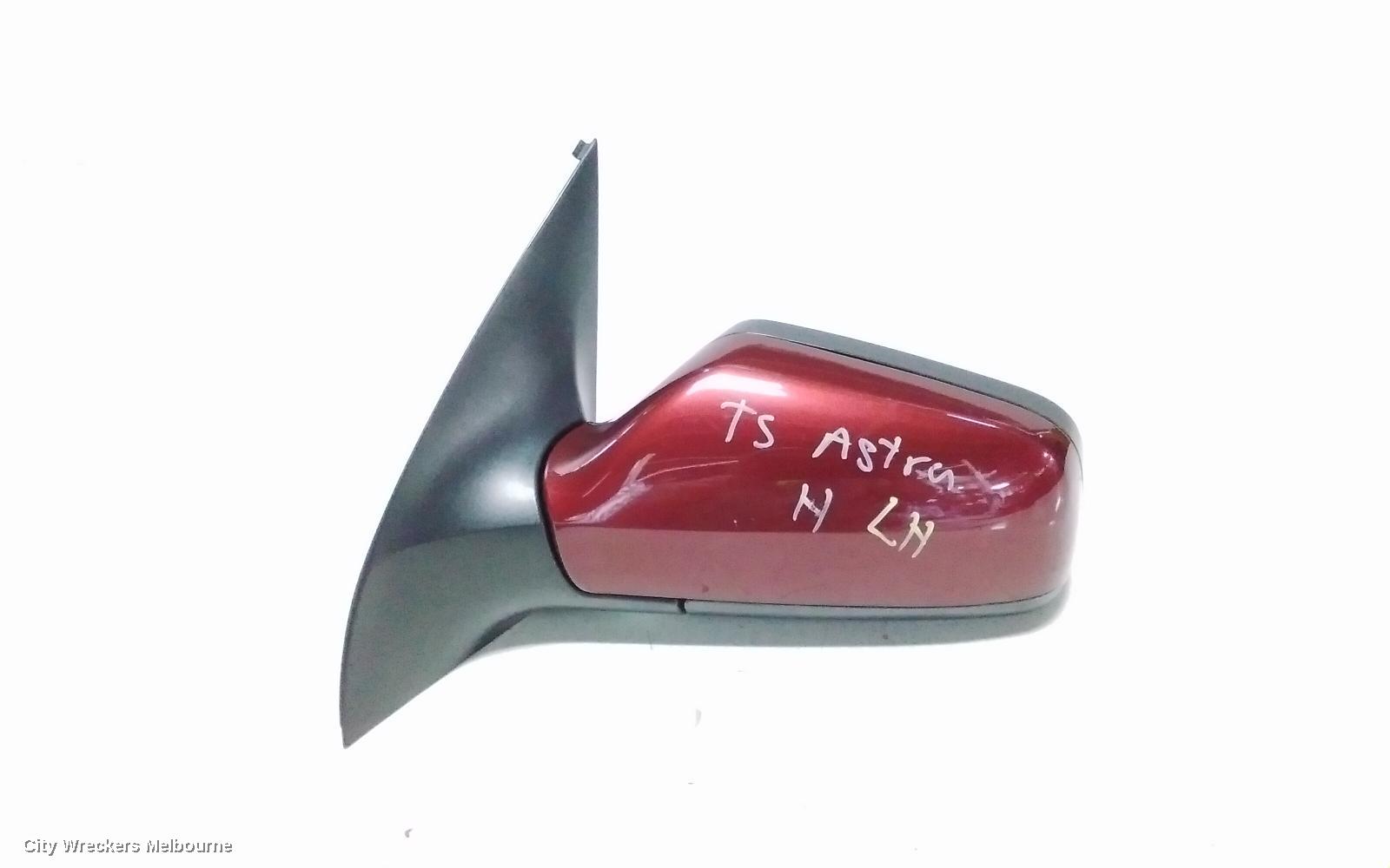 HOLDEN ASTRA LEFT DOOR MIRROR, TS, POWER, HATCH/SEDAN, PAINTED TYPE (SMOOTH FINISH), 09/1998 - 10/2006