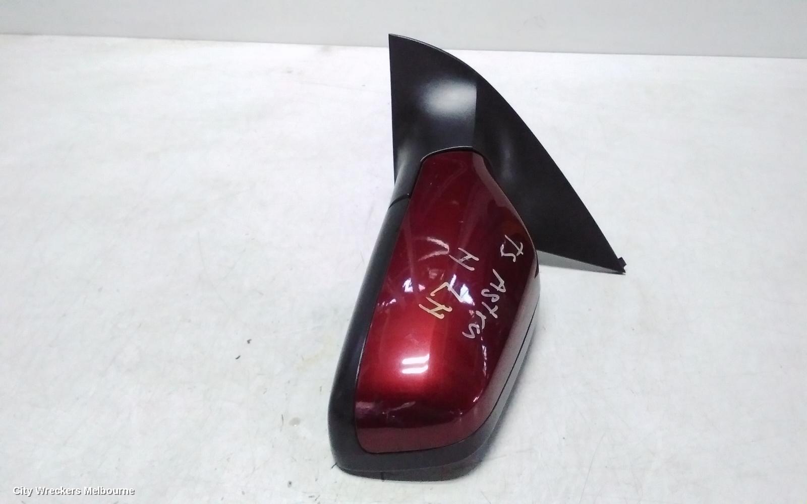 HOLDEN ASTRA LEFT DOOR MIRROR, TS, POWER, HATCH/SEDAN, PAINTED TYPE (SMOOTH FINISH), 09/1998 - 10/2006