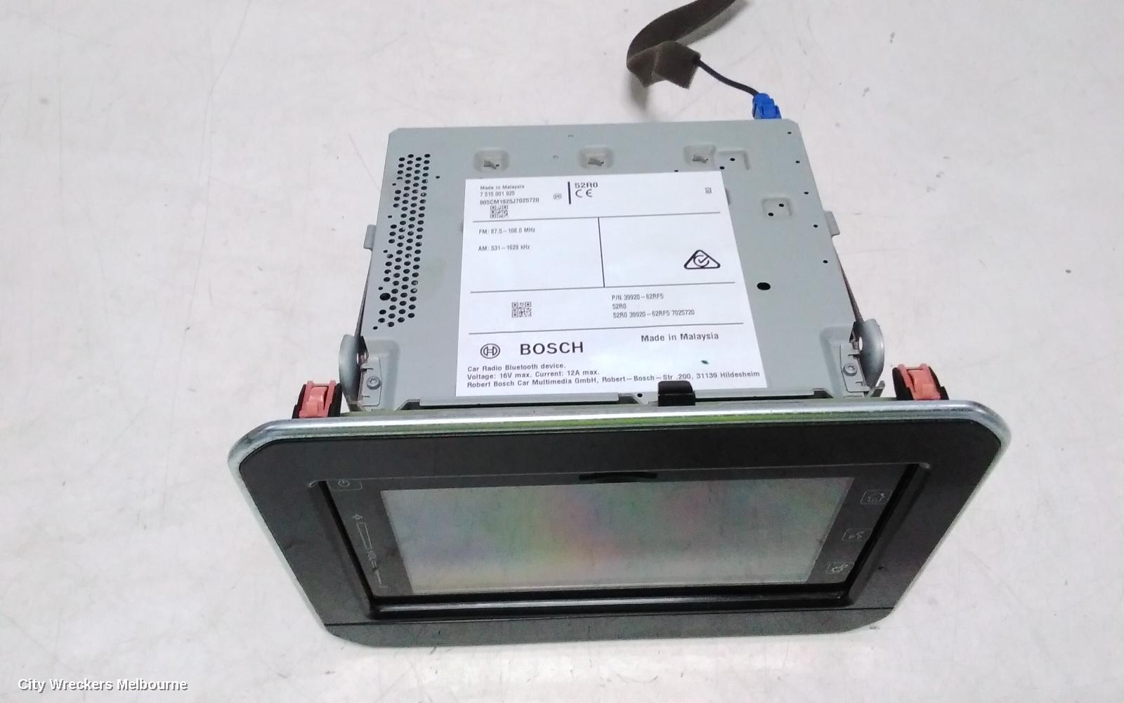 SUZUKI IGNIS RADIO/CD/DVD/SAT/TV, DISPLAY UNIT, 7IN TOUCH SCREEN, SAT NAV TYPE, MF, 11/2016 ONWARDS