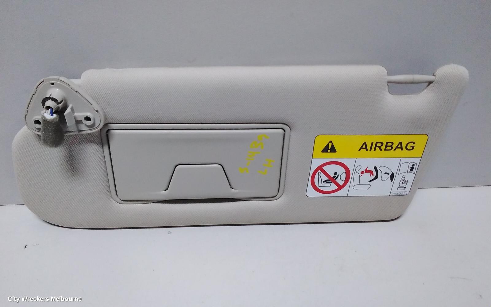 MITSUBISHI OUTLANDER SUNVISOR, ZK-ZL, LH SIDE, 04/2015 ONWARDS