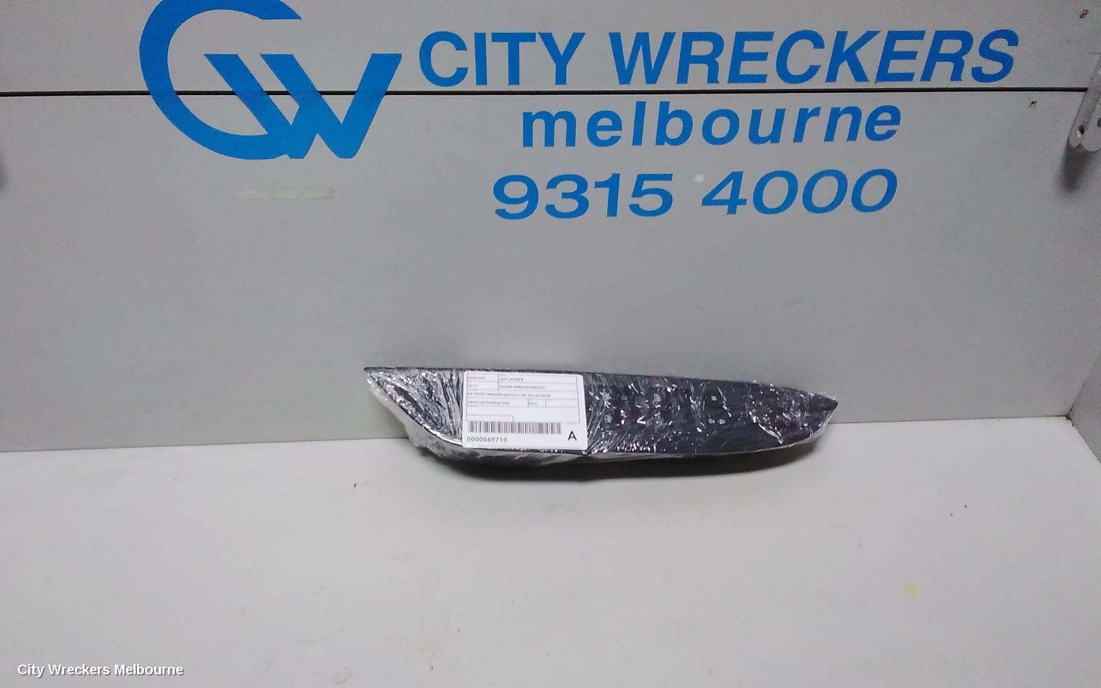 MITSUBISHI OUTLANDER PWR DR WIND SWITCH, RH FRONT (MASTER SWITCH), ZK, 04/2015 - 03/2018