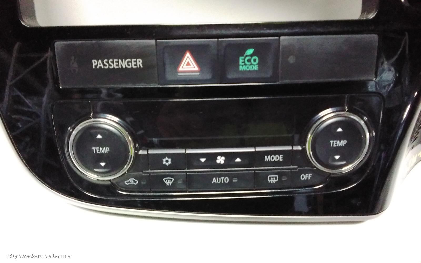 MITSUBISHI OUTLANDER HEATER/AC CONTROLS, DUAL ZONE CLIMATE CONTROL TYPE, ZJ-ZL, 10/2012 ONWARDS
