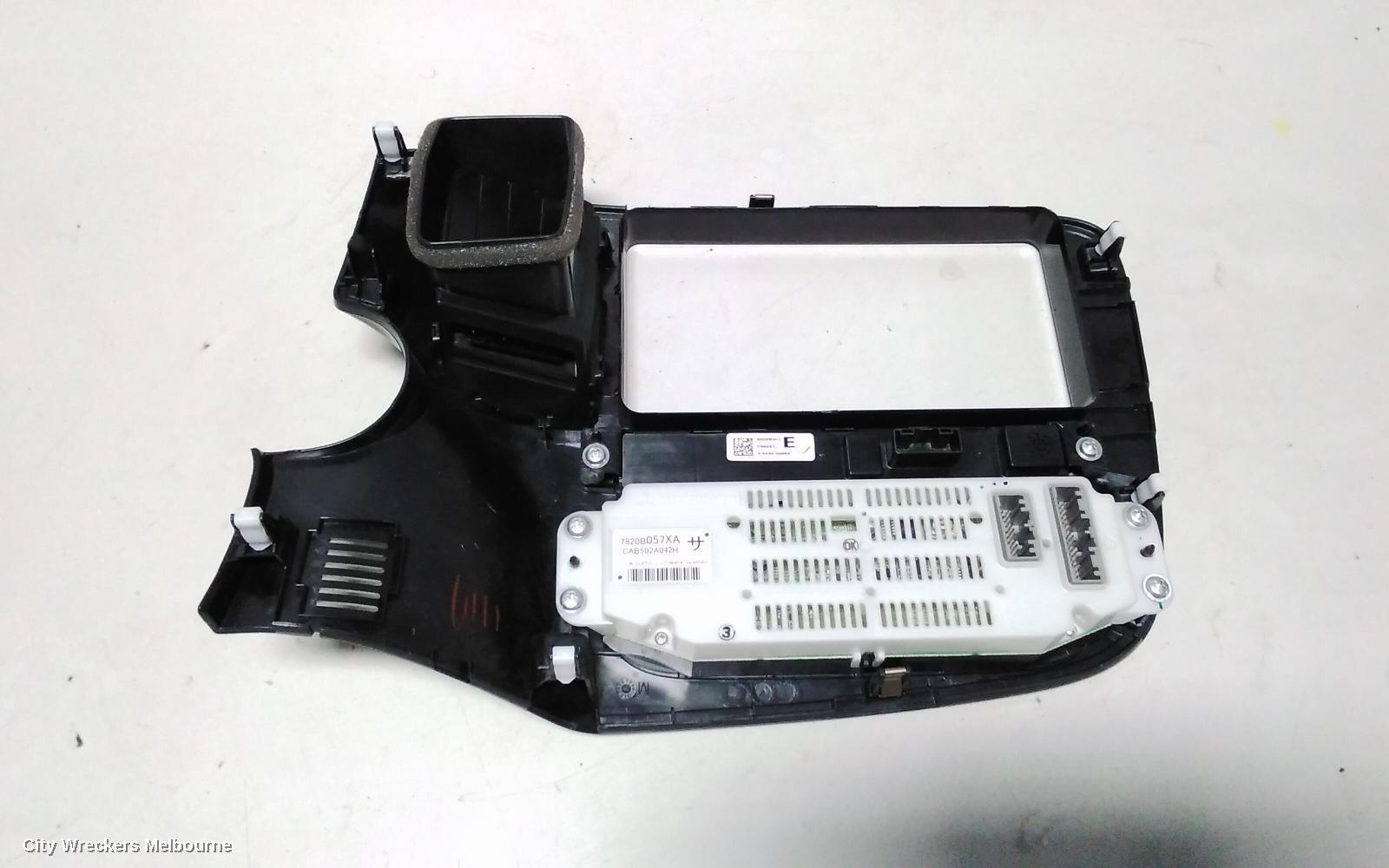 MITSUBISHI OUTLANDER HEATER/AC CONTROLS, DUAL ZONE CLIMATE CONTROL TYPE, ZJ-ZL, 10/2012 ONWARDS