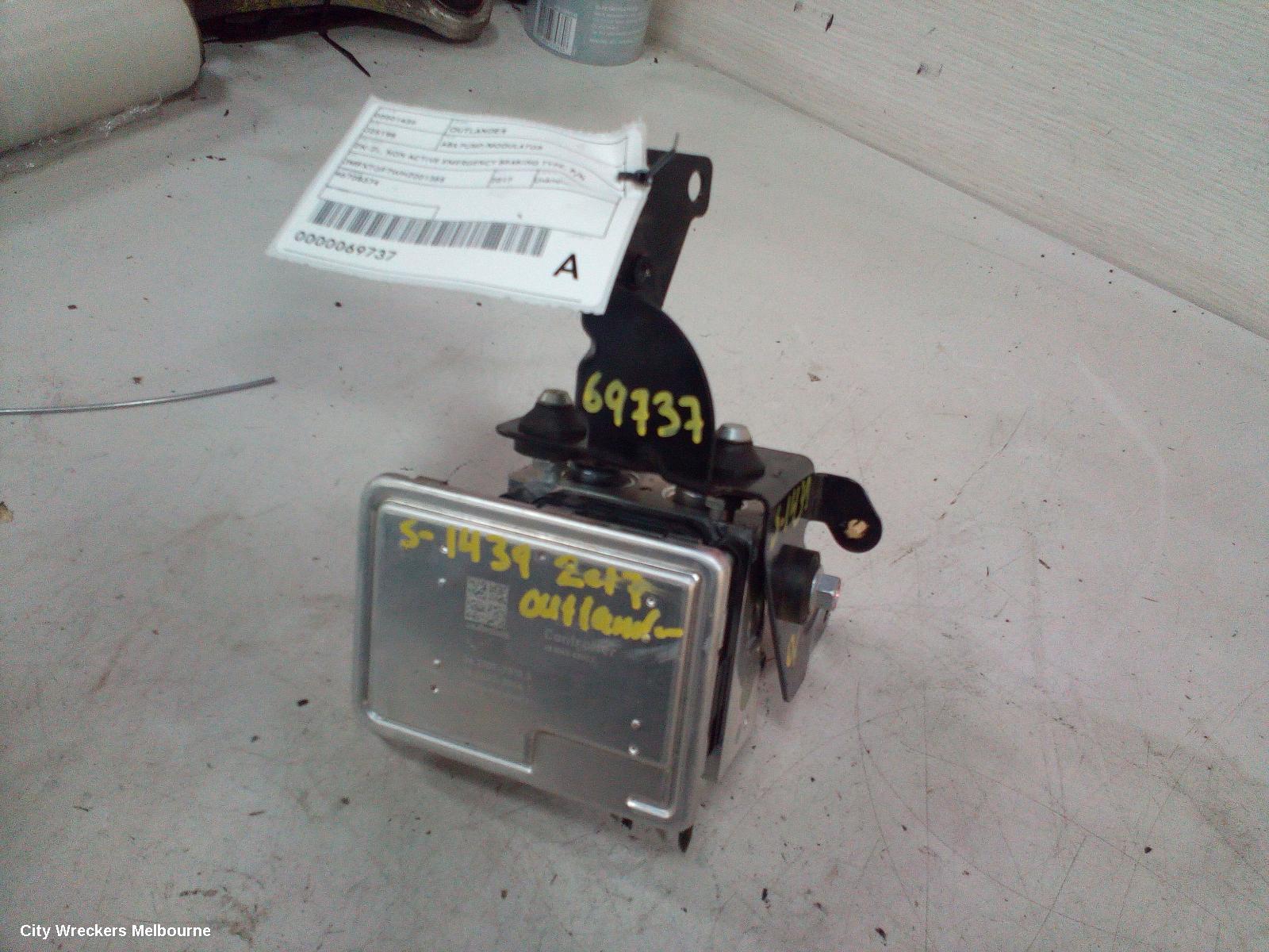 MITSUBISHI OUTLANDER ABS PUMP/MODULATOR, ZK-ZL, NON ACTIVE EMERGENCY BRAKING TYPE, P/N 4670B374, 04/2015 ONWARDS