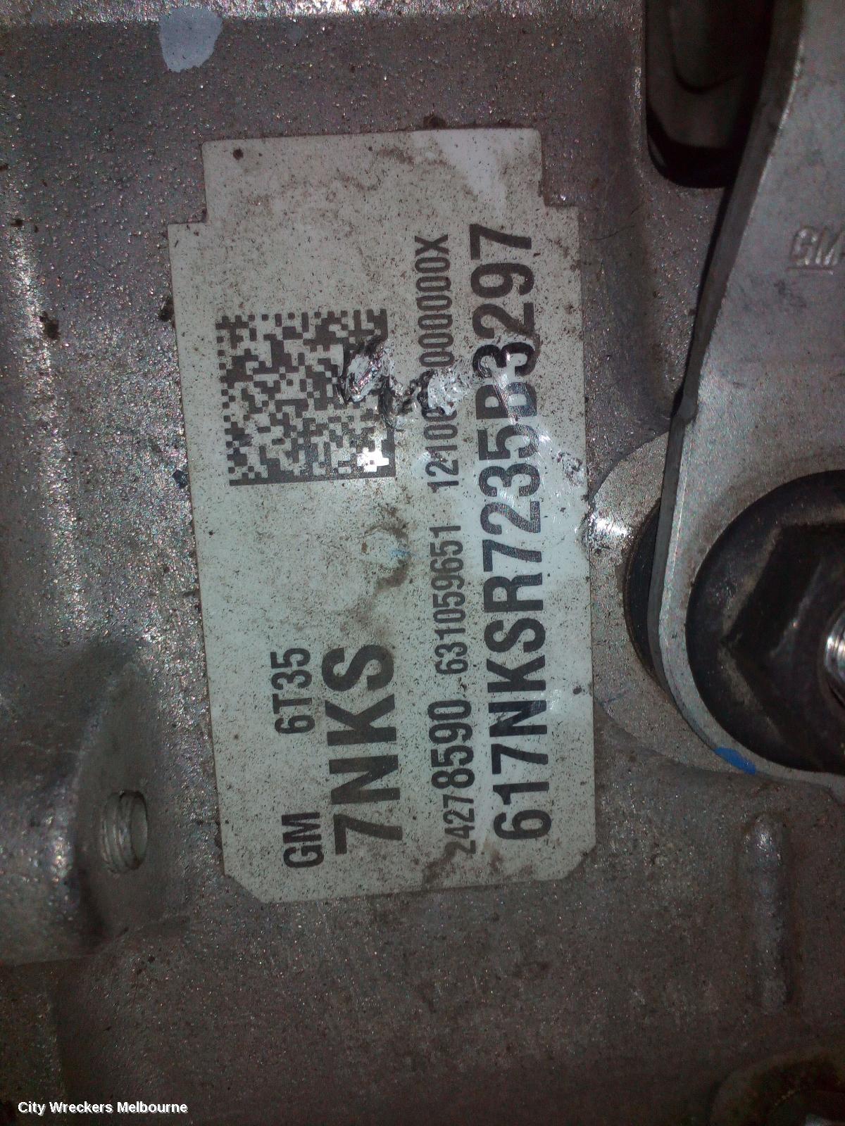 HOLDEN ASTRA TRANS/GEARBOX, AUTO, PETROL, 1.4, TURBO, 7NKS CODE, BK-BL, 09/2016 - 12/2020