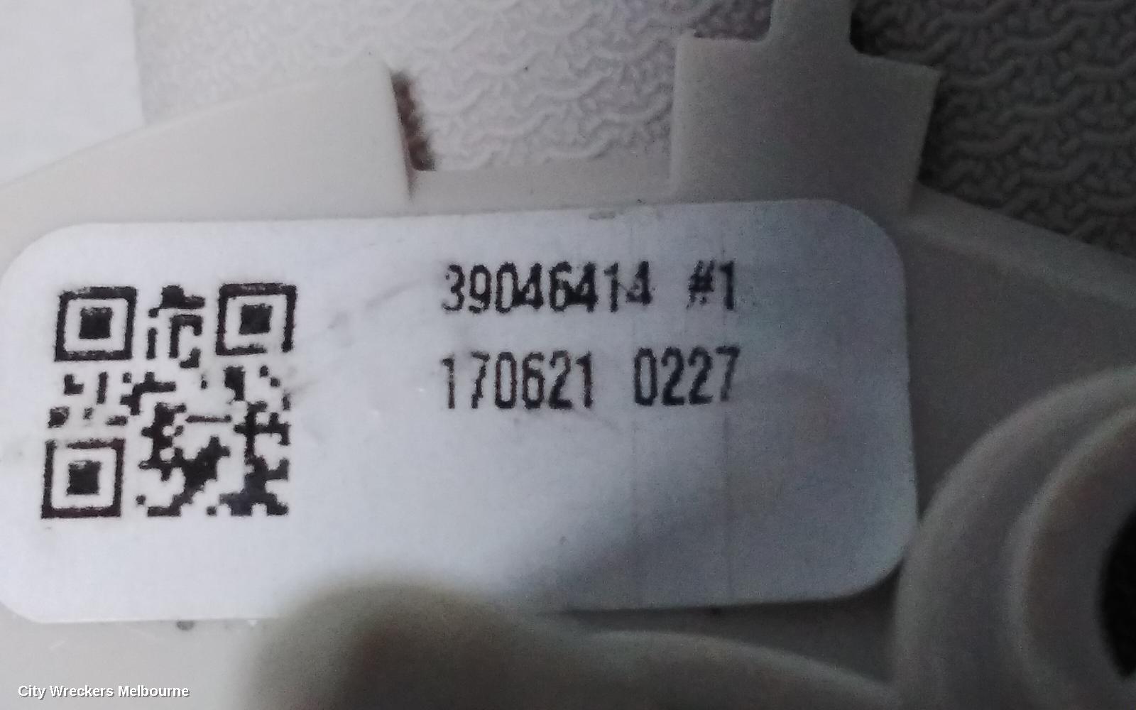 HOLDEN ASTRA SUNVISOR, BK-BL, LH SIDE, W/ LIGHT, 09/2016 - 12/2020