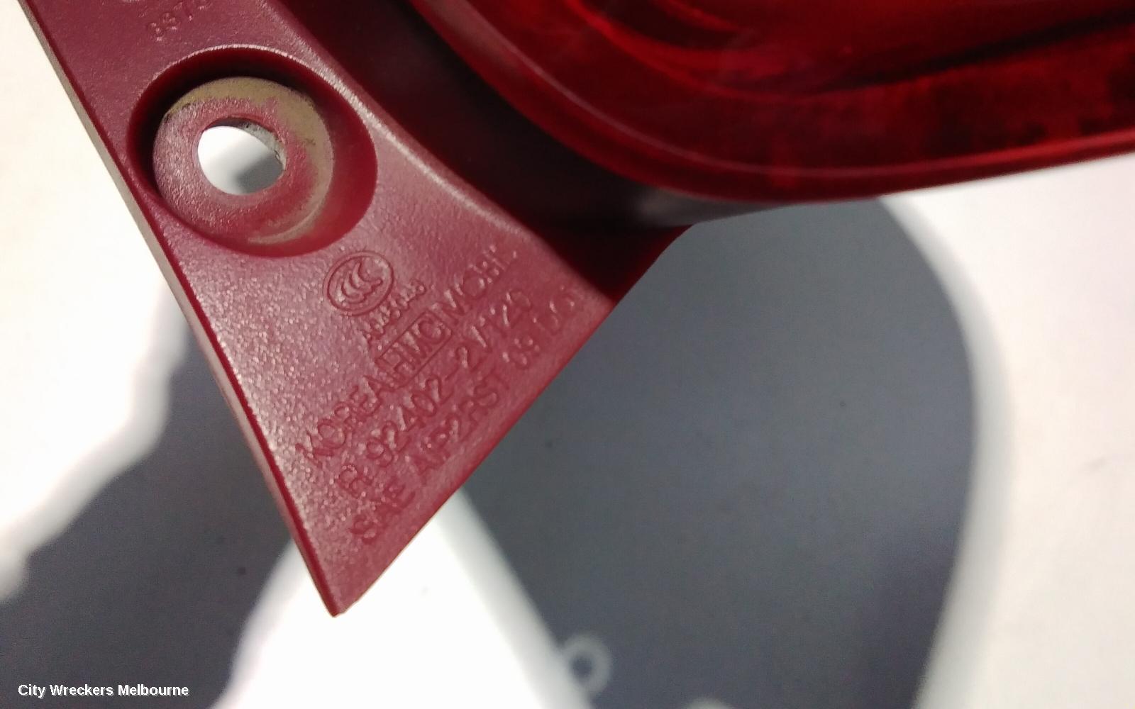 HYUNDAI VELOSTER RIGHT TAILLIGHT, IN BODY, FS, LED TYPE, 12/2011 - 02/2018
