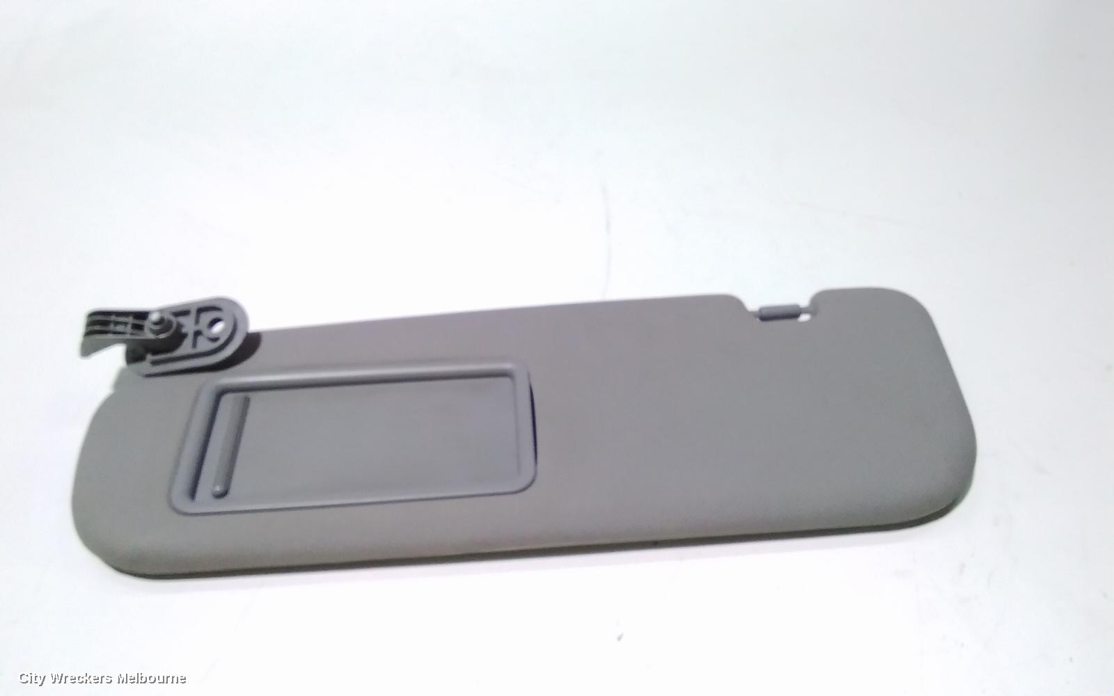 HYUNDAI VELOSTER SUNVISOR, FS, LH SIDE, GREY, W/ MIRROR & LAMP TYPE, 12/2011 - 02/2018