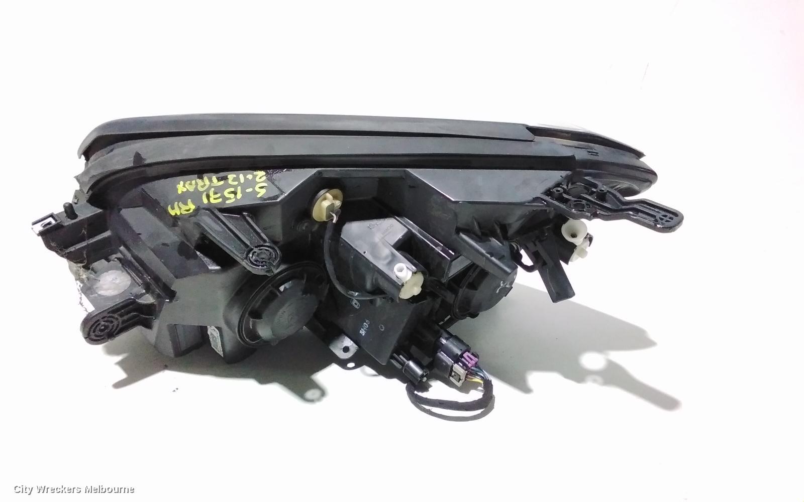 HOLDEN TRAX RIGHT HEADLAMP, TJ SERIES, 08/2013 - 09/2016