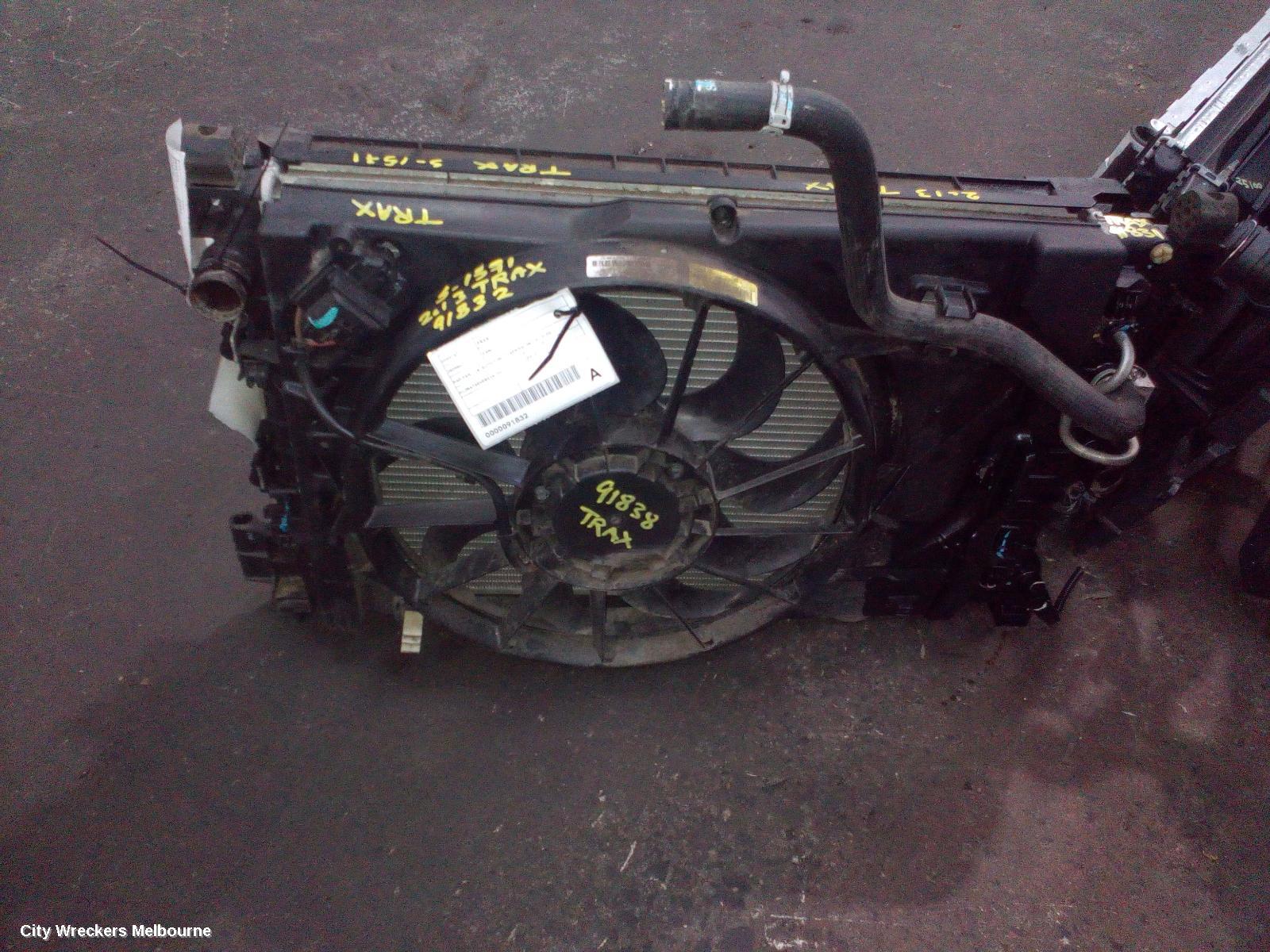 HOLDEN TRAX RADIATOR, AUTO, 1.8, TJ SERIES, 08/2013 - 12/2020