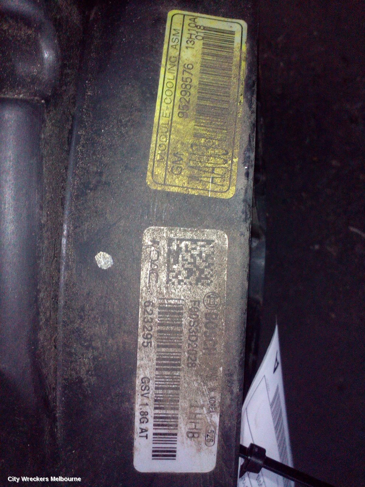 HOLDEN TRAX FAN, RAD FAN, 1.8, AUTO T/M, TJ SERIES, 08/2013 - 12/2020