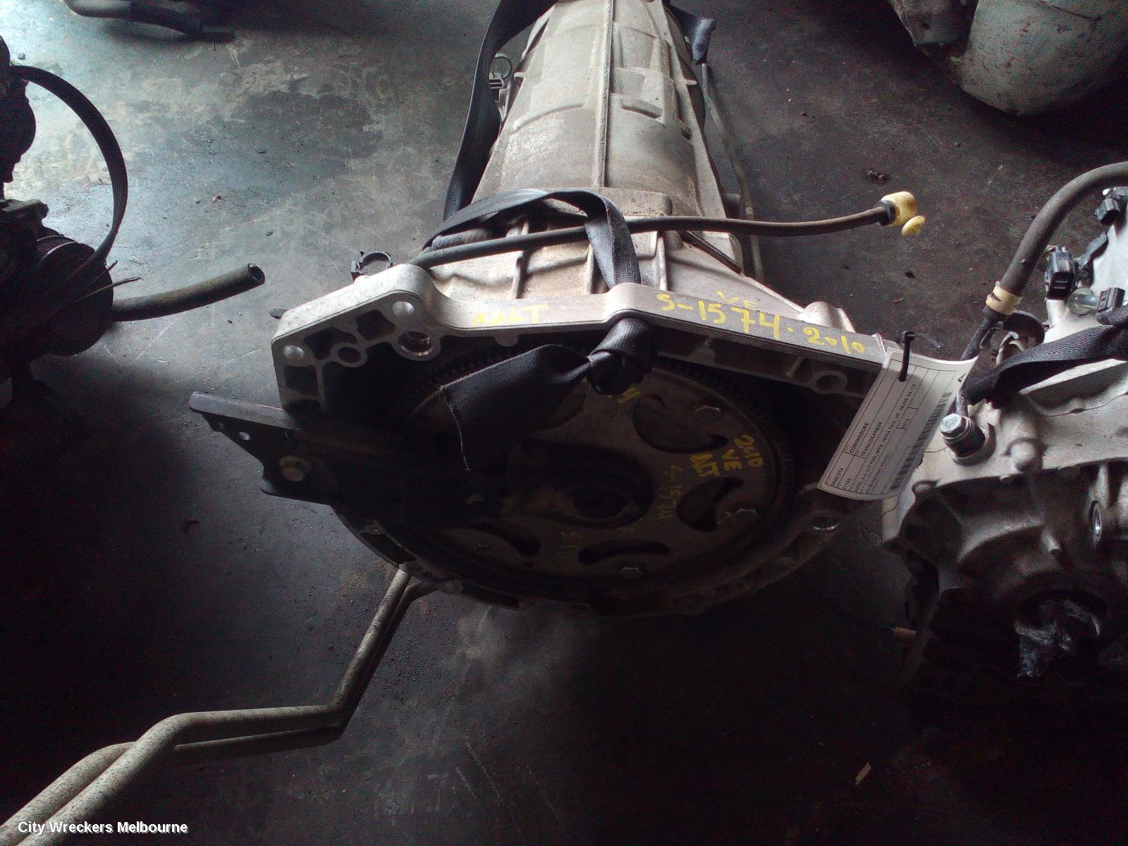 HOLDEN COMMODORE TRANS/GEARBOX, AUTO, 3.6, LLT ENG, MYB, 1BWA TAG, VE, 08/2009 - 04/2013