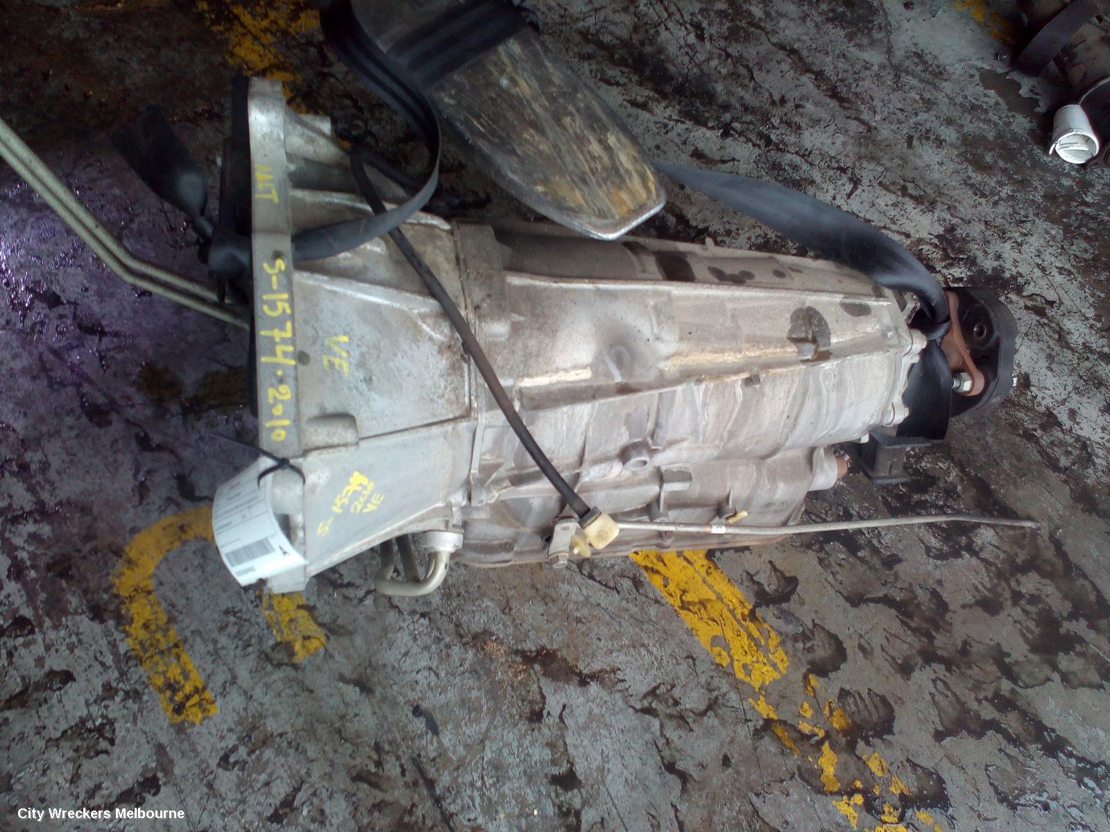 HOLDEN COMMODORE TRANS/GEARBOX, AUTO, 3.6, LLT ENG, MYB, 1BWA TAG, VE, 08/2009 - 04/2013