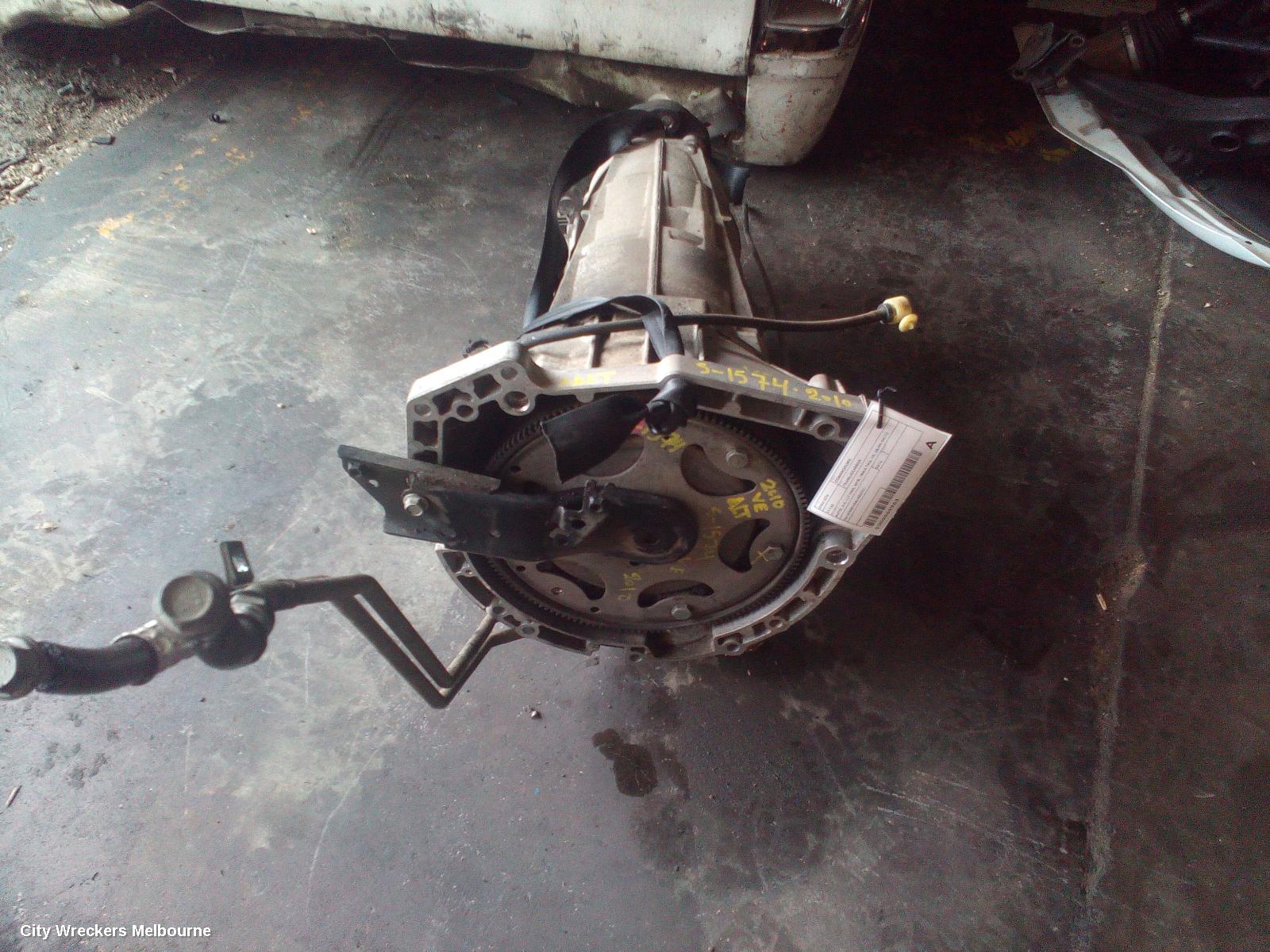 HOLDEN COMMODORE TRANS/GEARBOX, AUTO, 3.6, LLT ENG, MYB, 1BWA TAG, VE, 08/2009 - 04/2013