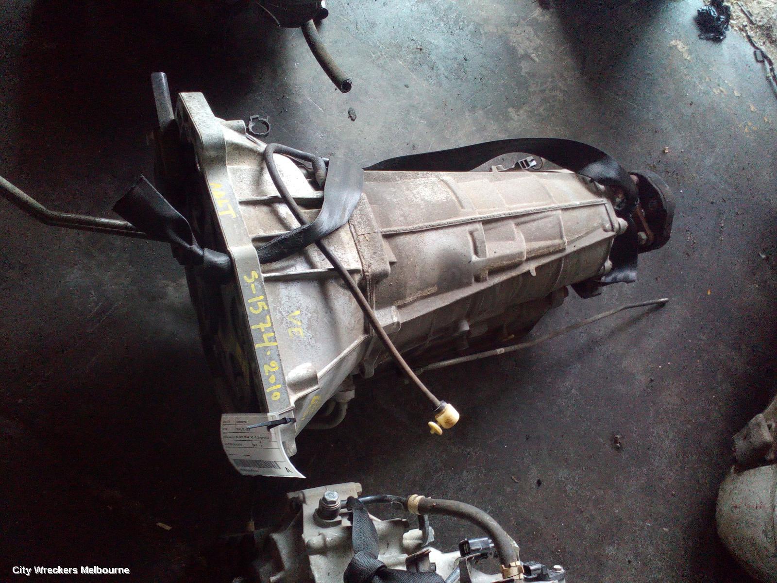 HOLDEN COMMODORE TRANS/GEARBOX, AUTO, 3.6, LLT ENG, MYB, 1BWA TAG, VE, 08/2009 - 04/2013