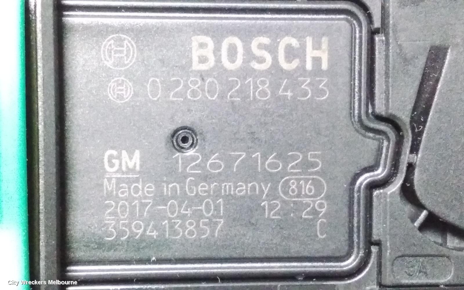 HOLDEN ASTRA AIR FLOW METER, 1.4, PETROL, BK-BL, 09/2016 - 12/2020