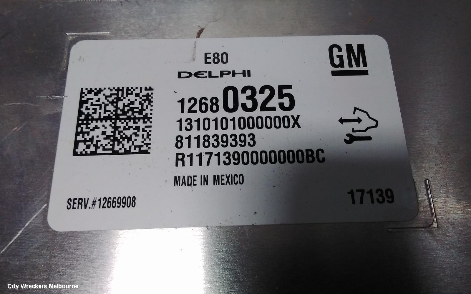 HOLDEN ASTRA ECU, BL, SEDAN, 05/2017 - 12/2020