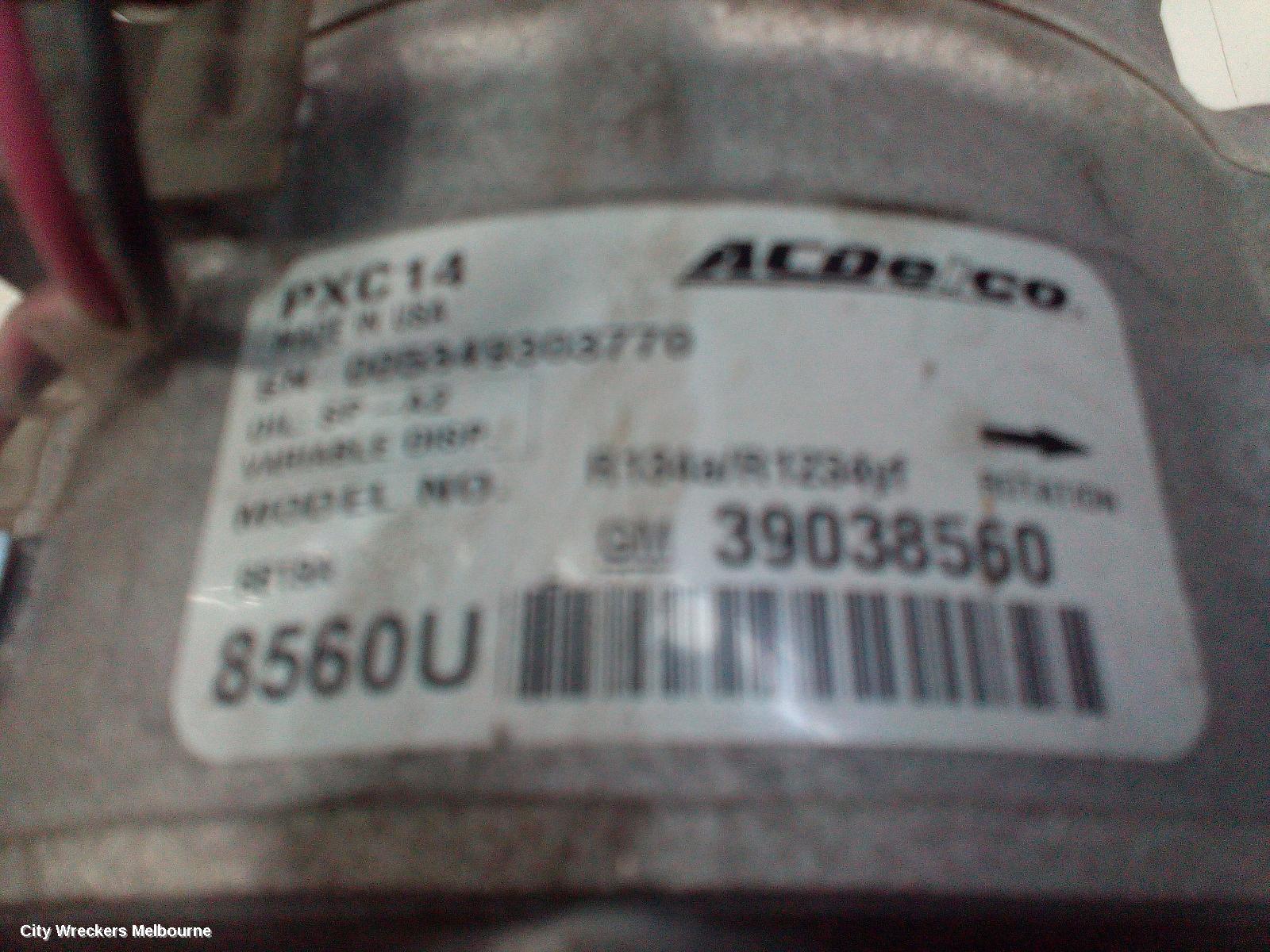 HOLDEN ASTRA A/C COMPRESSOR, BK-BL, 1.4, PETROL, 09/2016 - 12/2020