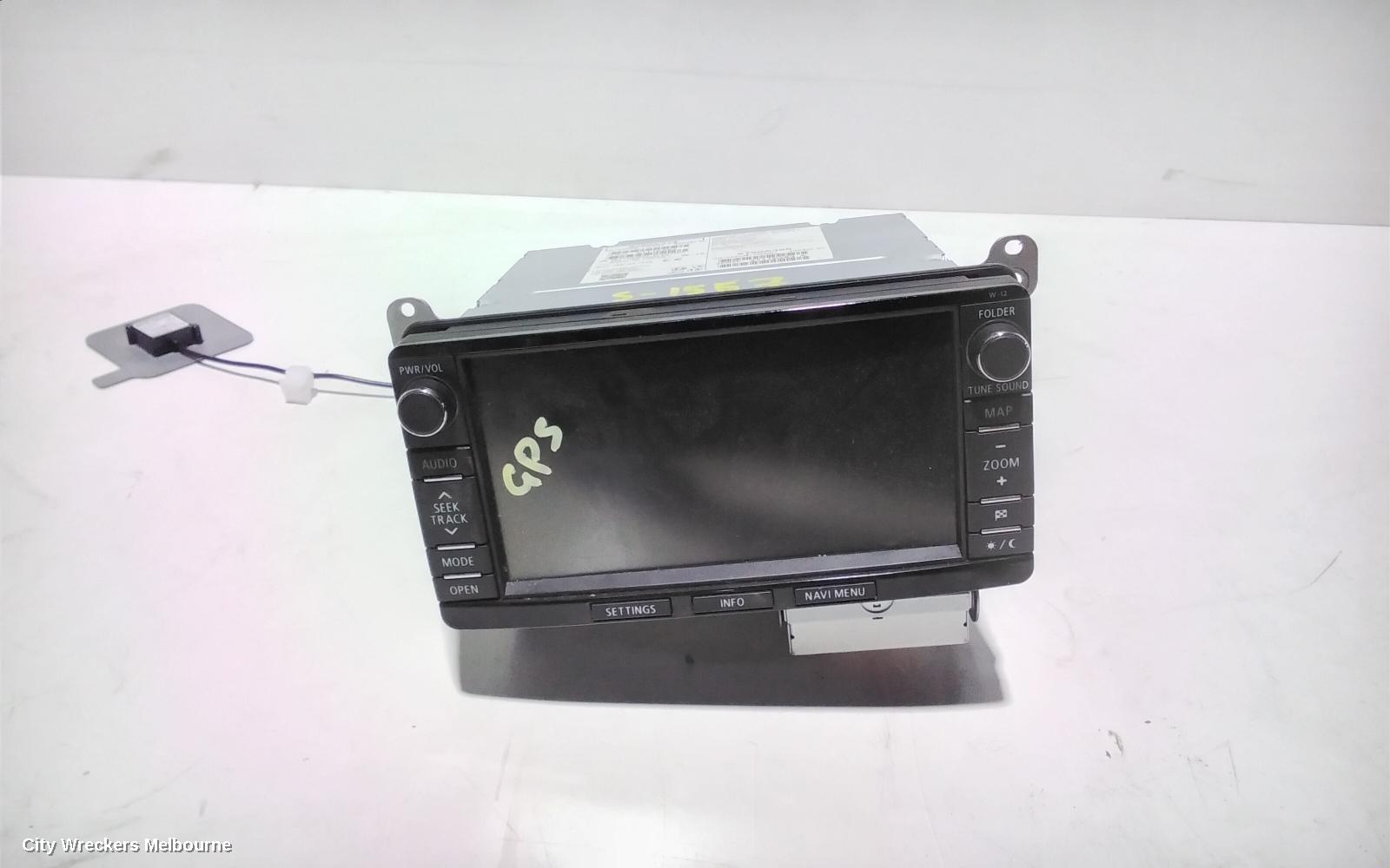 MITSUBISHI OUTLANDER RADIO/CD/DVD/SAT/TV, DISPLAY/HEAD UNIT, SAT NAV TYPE, W-12, ZJ-ZK, 07/2013 - 07/2016
