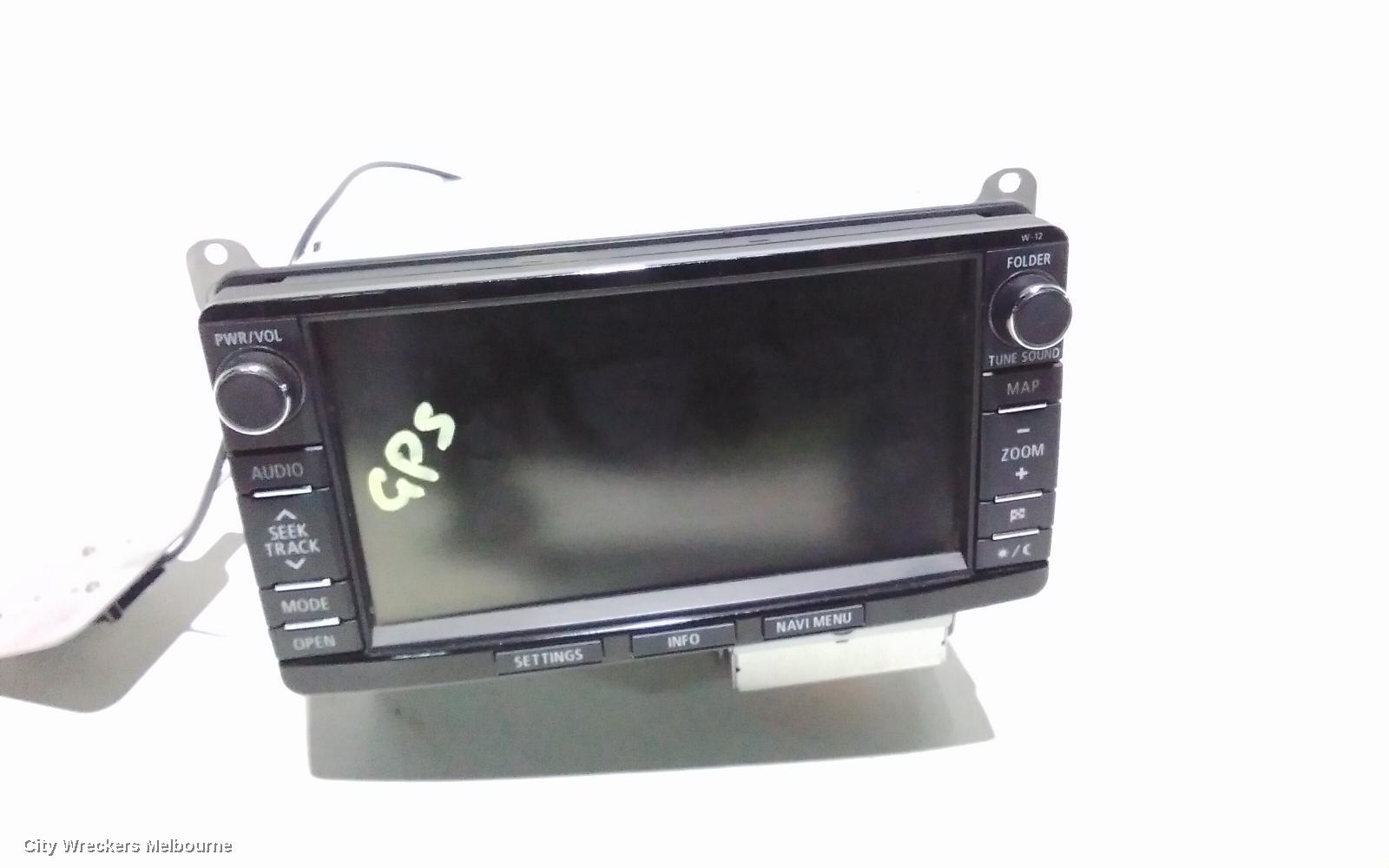 MITSUBISHI OUTLANDER RADIO/CD/DVD/SAT/TV, DISPLAY/HEAD UNIT, SAT NAV TYPE, W-12, ZJ-ZK, 07/2013 - 07/2016