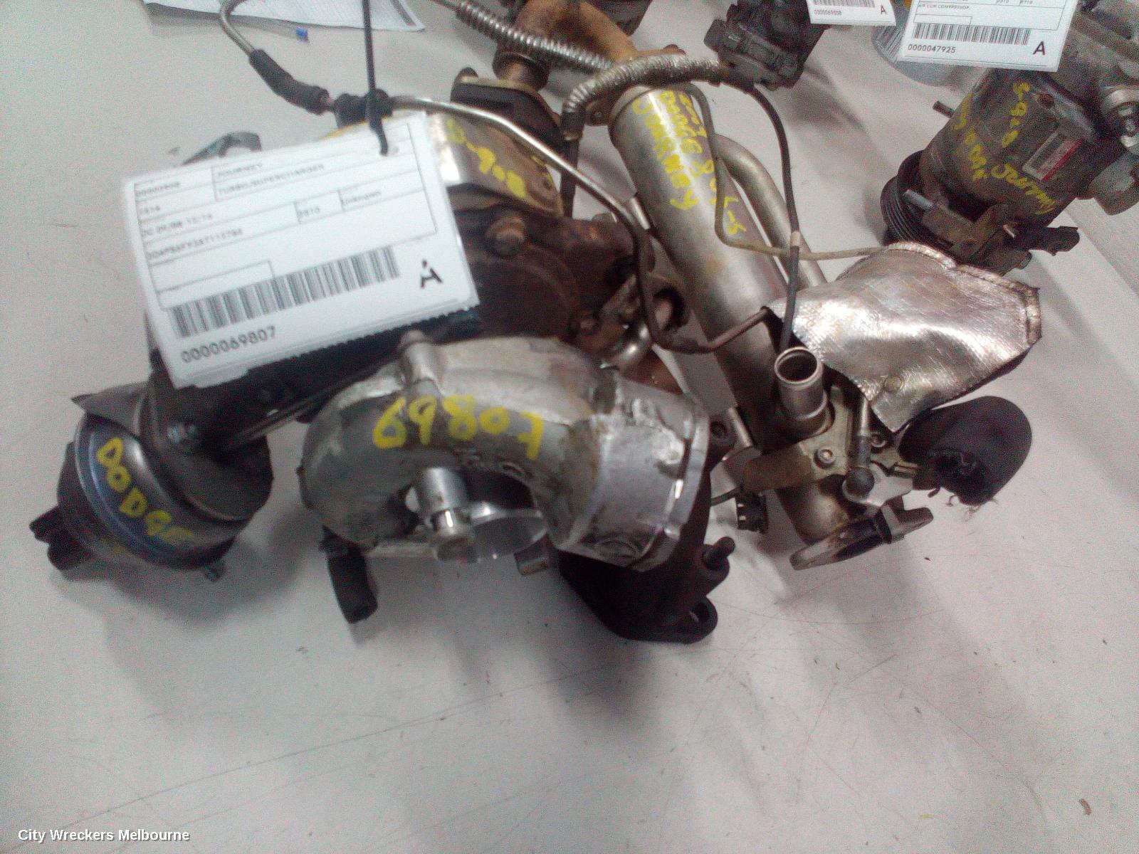 DODGE JOURNEY TURBO SUPERCHARGER, JC, 05/2008 - 12/2016