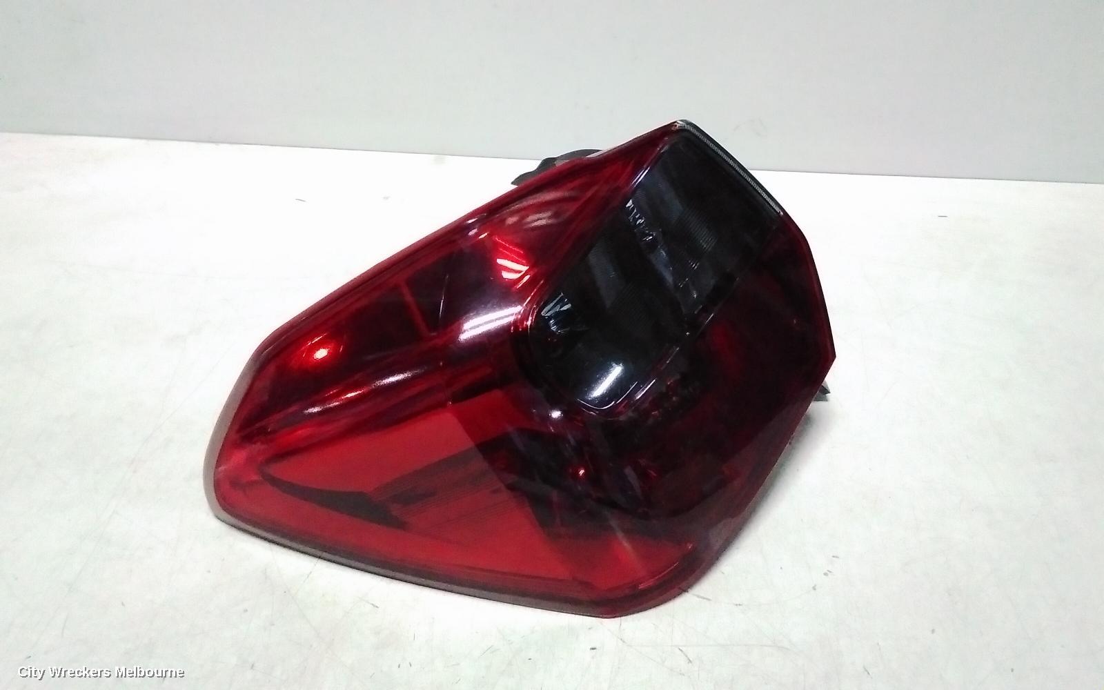 SUBARU IMPREZA LEFT TAILLIGHT, G4, HATCH, IN BODY, 12/2011 - 10/2016