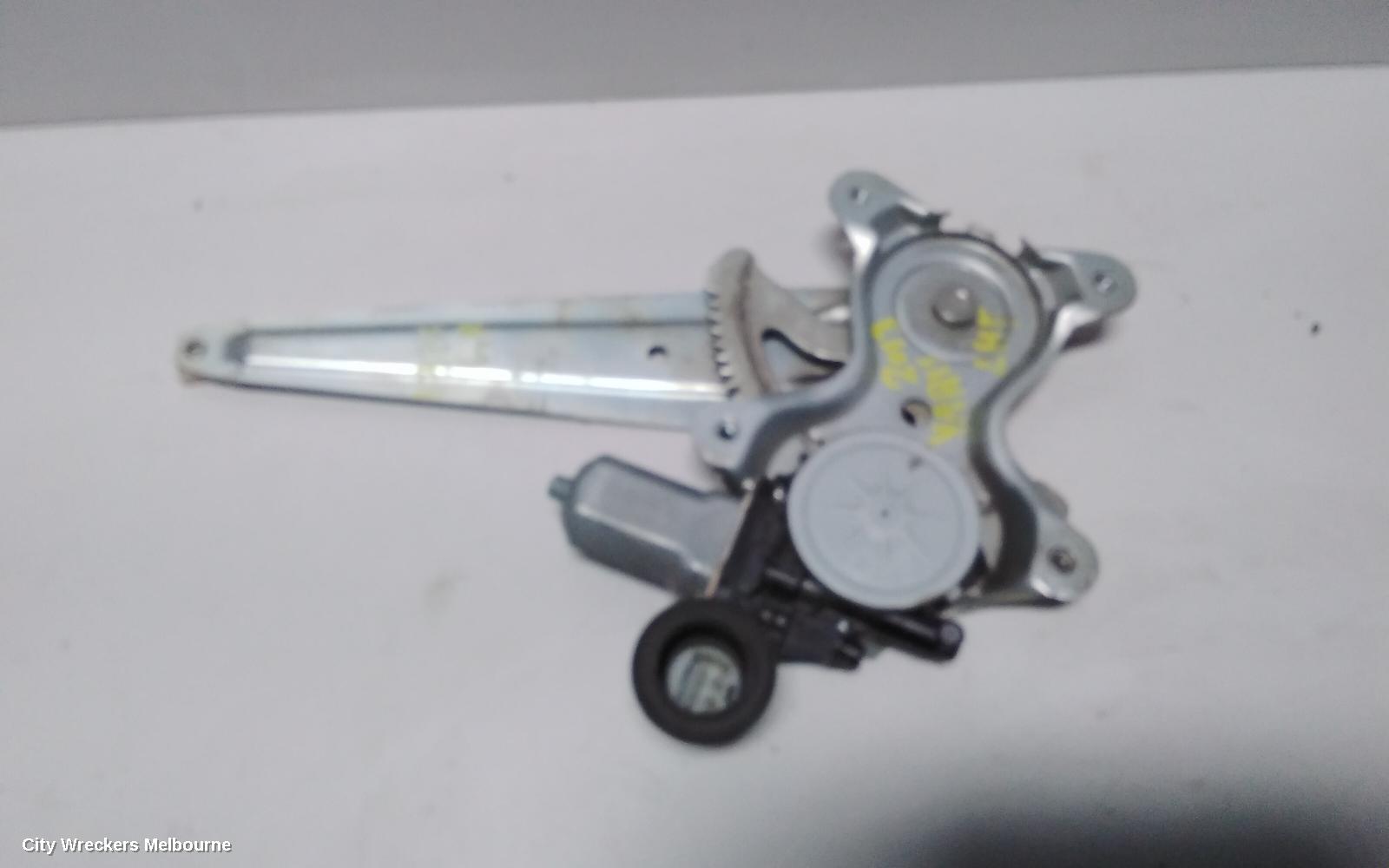 TOYOTA YARIS LEFT REAR WND REG/MOTOR, NCP13#, HATCH, 08/2011 - 12/2019