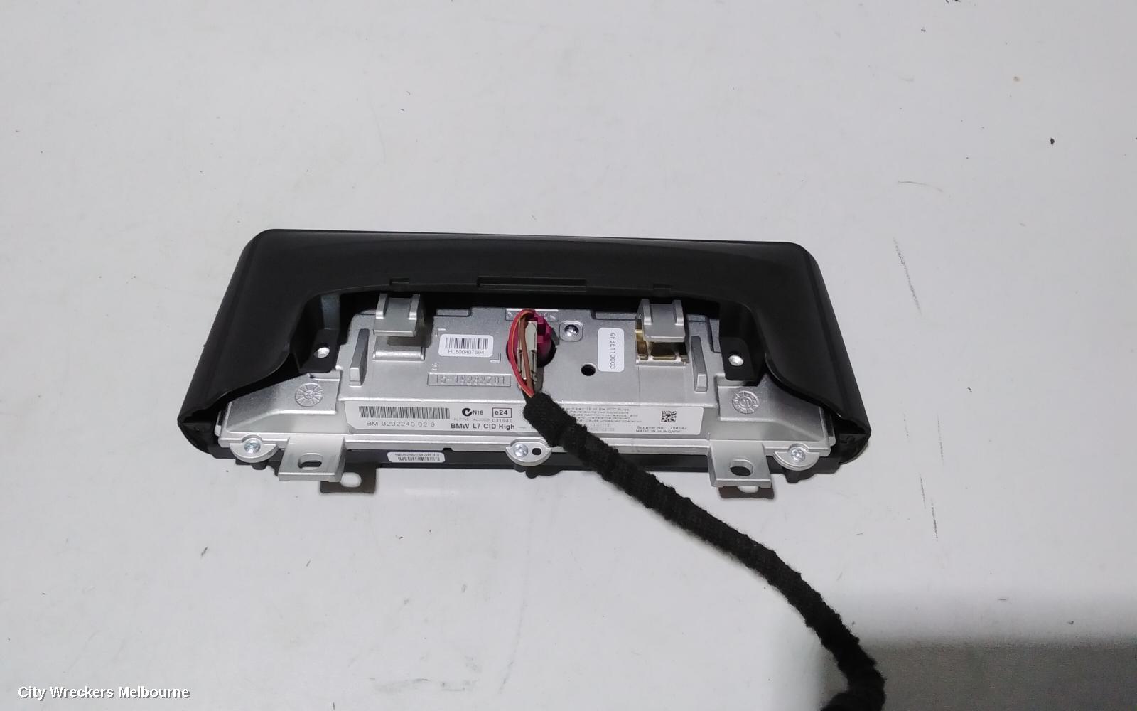 BMW 3 SERIES RADIO/CD/DVD/SAT/TV, DISPLAY UNIT, 6.5IN, P/N 65509252003, F30, SEDAN, 11/2011 - 02/2019