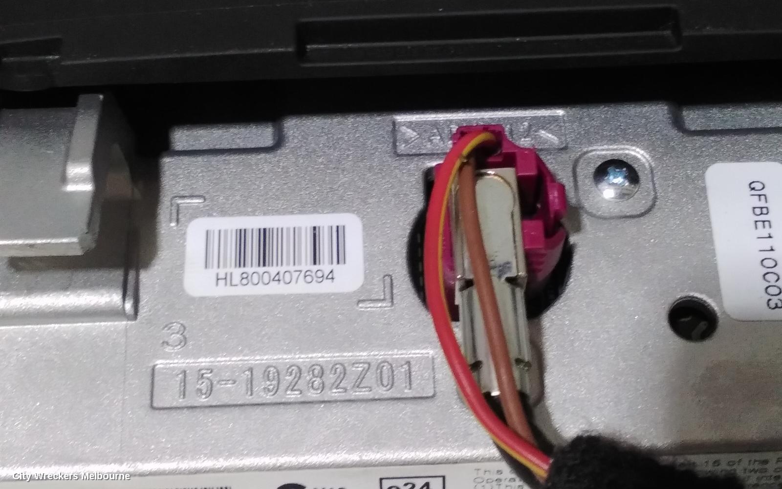 BMW 3 SERIES RADIO/CD/DVD/SAT/TV, DISPLAY UNIT, 6.5IN, P/N 65509252003, F30, SEDAN, 11/2011 - 02/2019