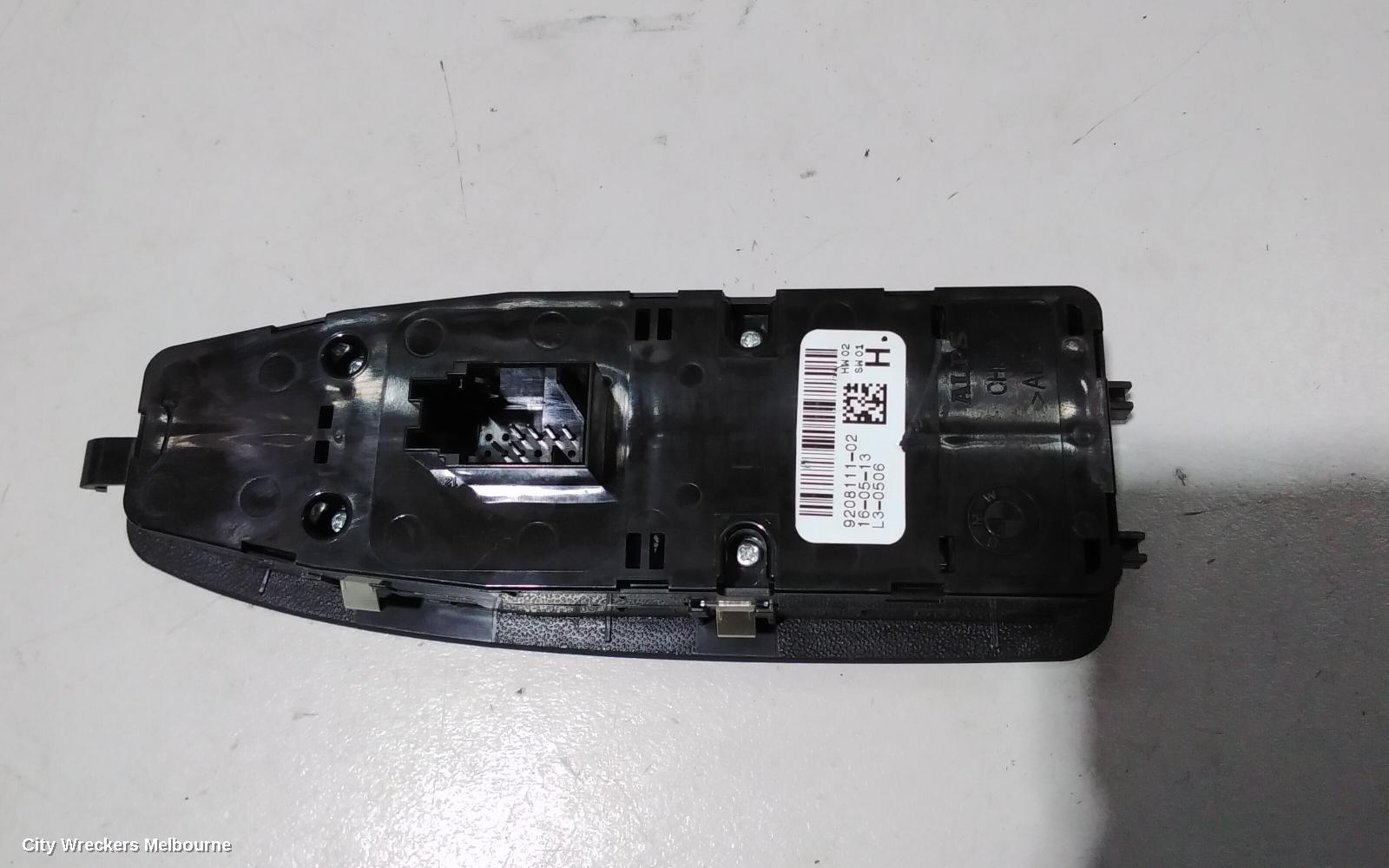 BMW 3 SERIES PWR DR WIND SWITCH, RH FRONT (MASTER SWITCH), NON FOLDING MIRROR, NON AUTO DIP, NON SUN BLIND BUTTON TYPE, F30, SEDAN, 11/2011 - 02/2019