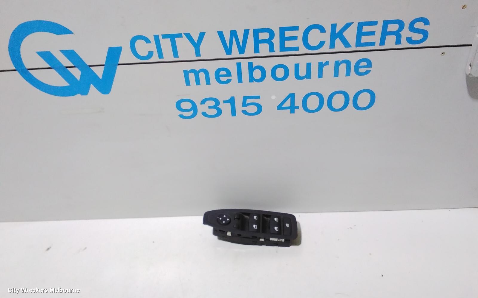 BMW 3 SERIES PWR DR WIND SWITCH, RH FRONT (MASTER SWITCH), NON FOLDING MIRROR, NON AUTO DIP, NON SUN BLIND BUTTON TYPE, F30, SEDAN, 11/2011 - 02/2019
