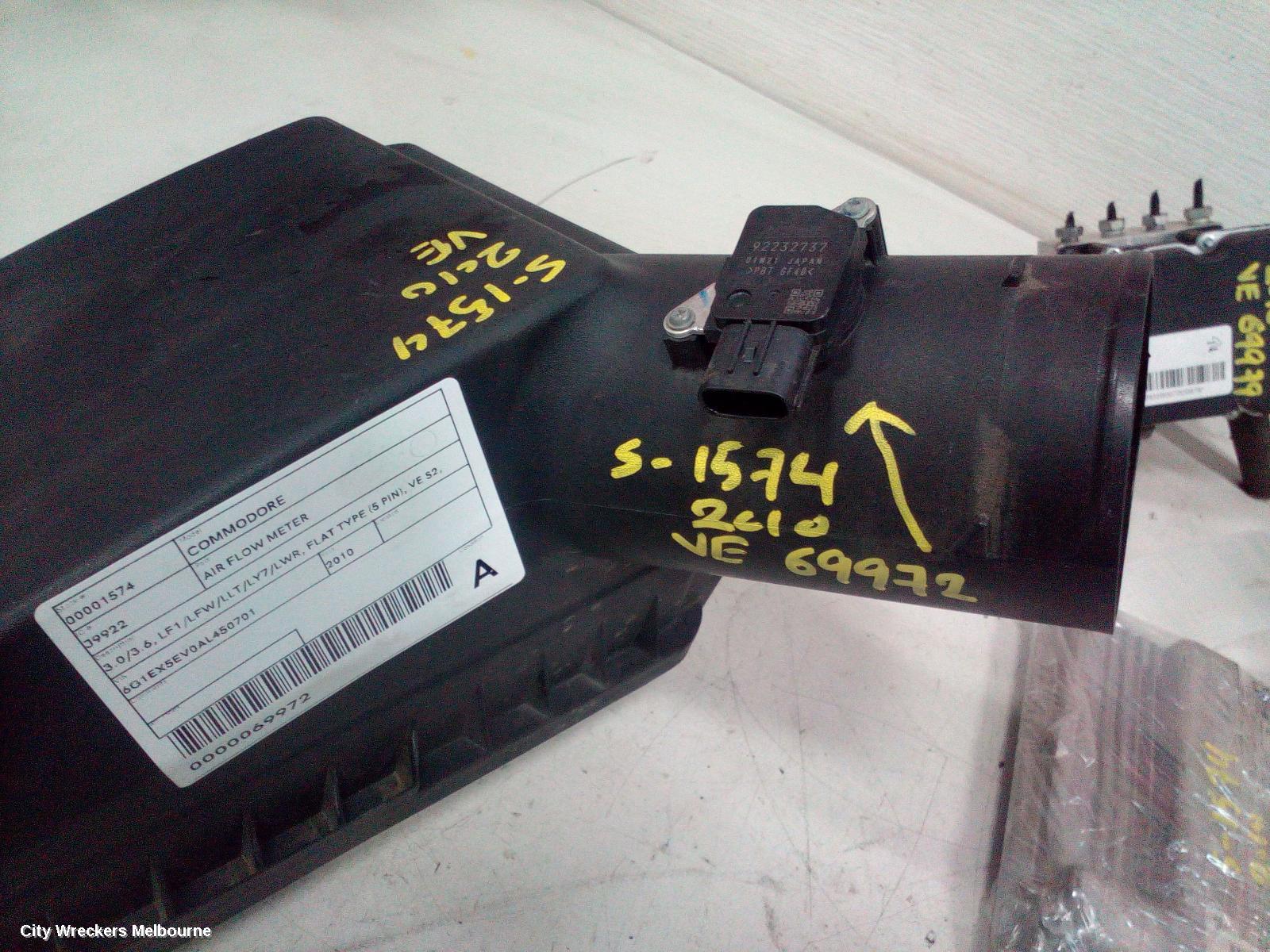 HOLDEN COMMODORE AIR FLOW METER, 3.0/3.6, LF1/LFW/LLT/LY7/LWR, FLAT TYPE (5 PIN), VE S2, 08/2009 - 12/2011