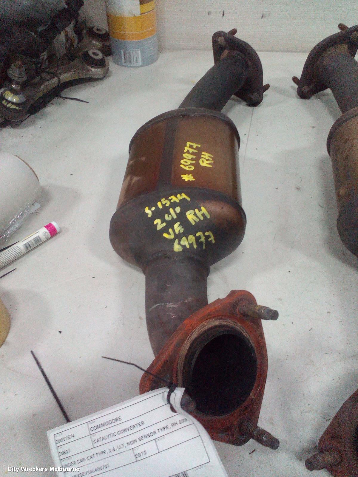 HOLDEN COMMODORE CATALYTIC CONVERTER, UNDER CAR-CAT TYPE, 3.6, LLT, NON SENSOR TYPE, RH SIDE, VE, 08/2009 - 04/2013