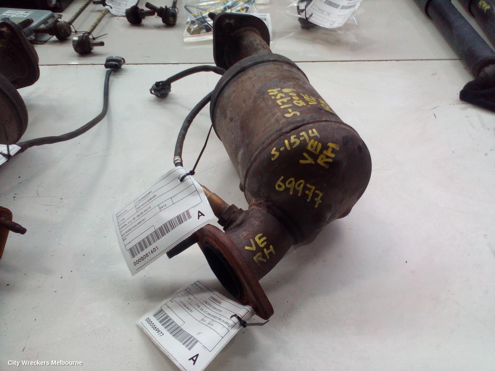 HOLDEN COMMODORE CATALYTIC CONVERTER, UNDER CAR-CAT TYPE, 3.6, LLT, NON SENSOR TYPE, RH SIDE, VE, 08/2009 - 04/2013