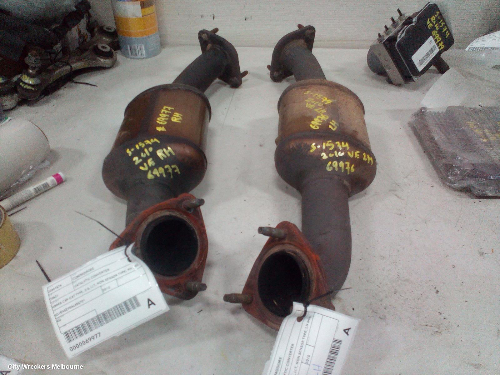 HOLDEN COMMODORE CATALYTIC CONVERTER, UNDER CAR-CAT TYPE, 3.6, LLT, NON SENSOR TYPE, RH SIDE, VE, 08/2009 - 04/2013