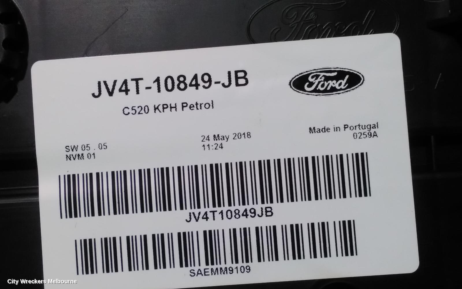 FORD ESCAPE INSTRUMENT CLUSTER, INSTRUMENT CLUSTER, PETROL, AUTO T/M, ZG, 09/2016 - 05/2020