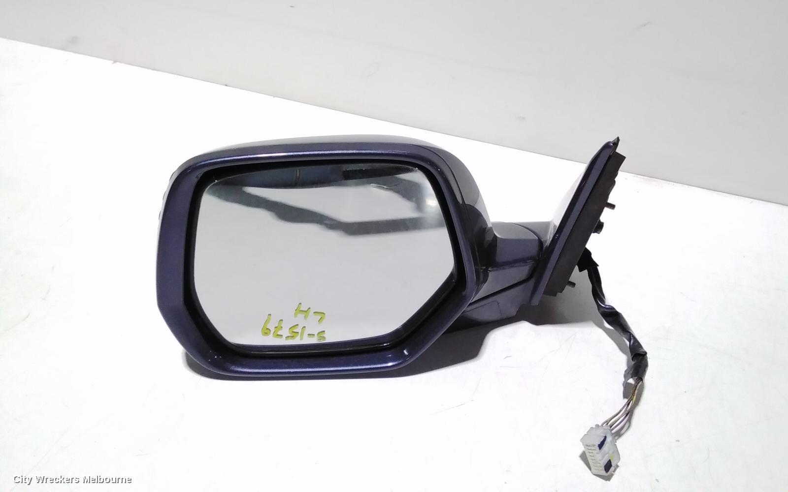 HONDA CRV LEFT DOOR MIRROR, RE, ELECT ADJ, POWER FOLD, COLOUR CODED, 03/2007 - 10/2012