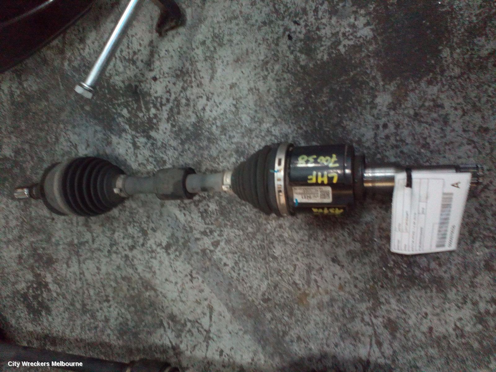 HOLDEN ASTRA LEFT DRIVESHAFT, AUTO T/M, PETROL, 1.4, BK, 09/2016 ONWARDS