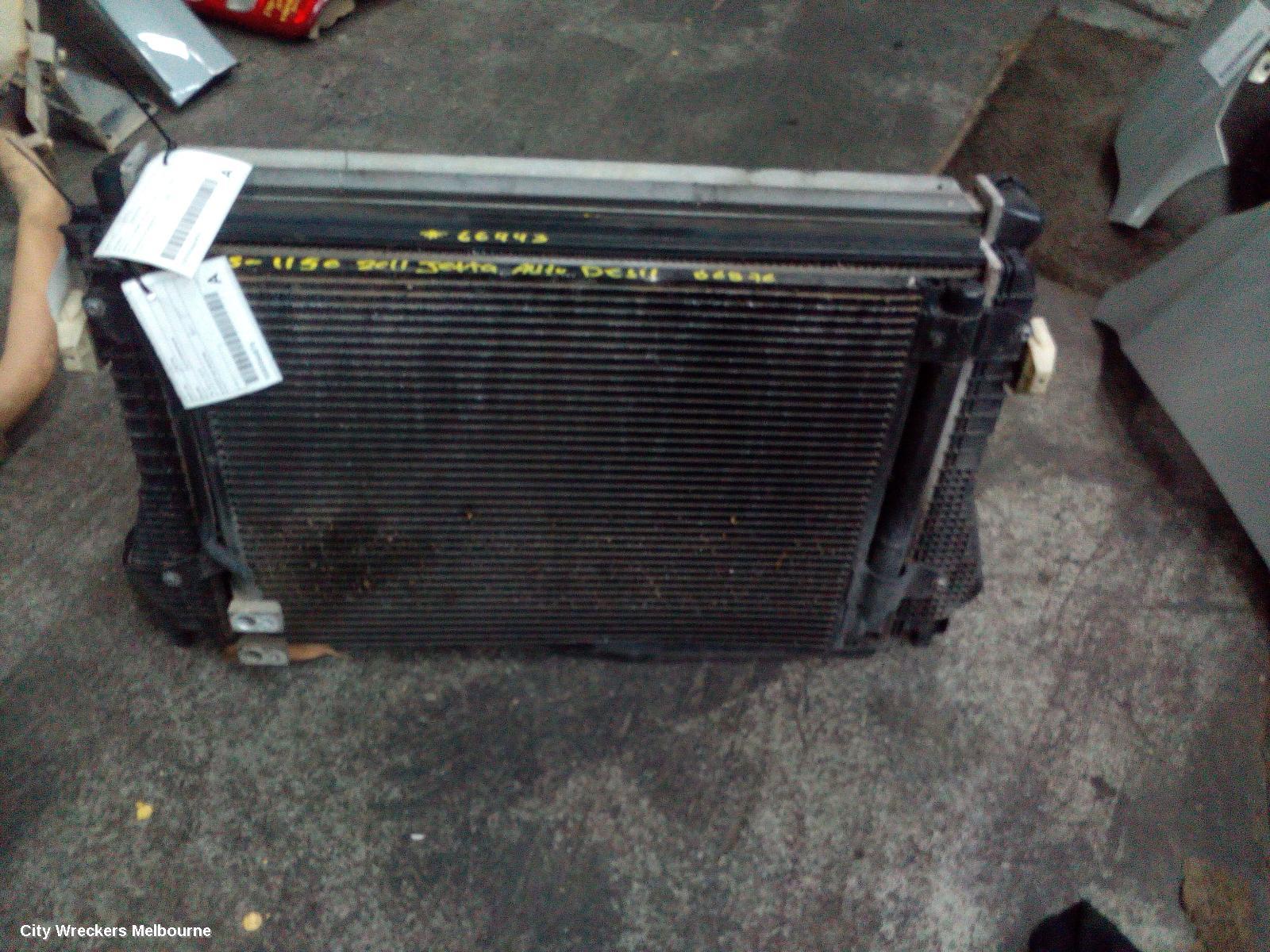 VOLKSWAGEN JETTA INTERCOOLER, DIESEL, CFFB CODE, 1B, 02/2011 - 12/2017
