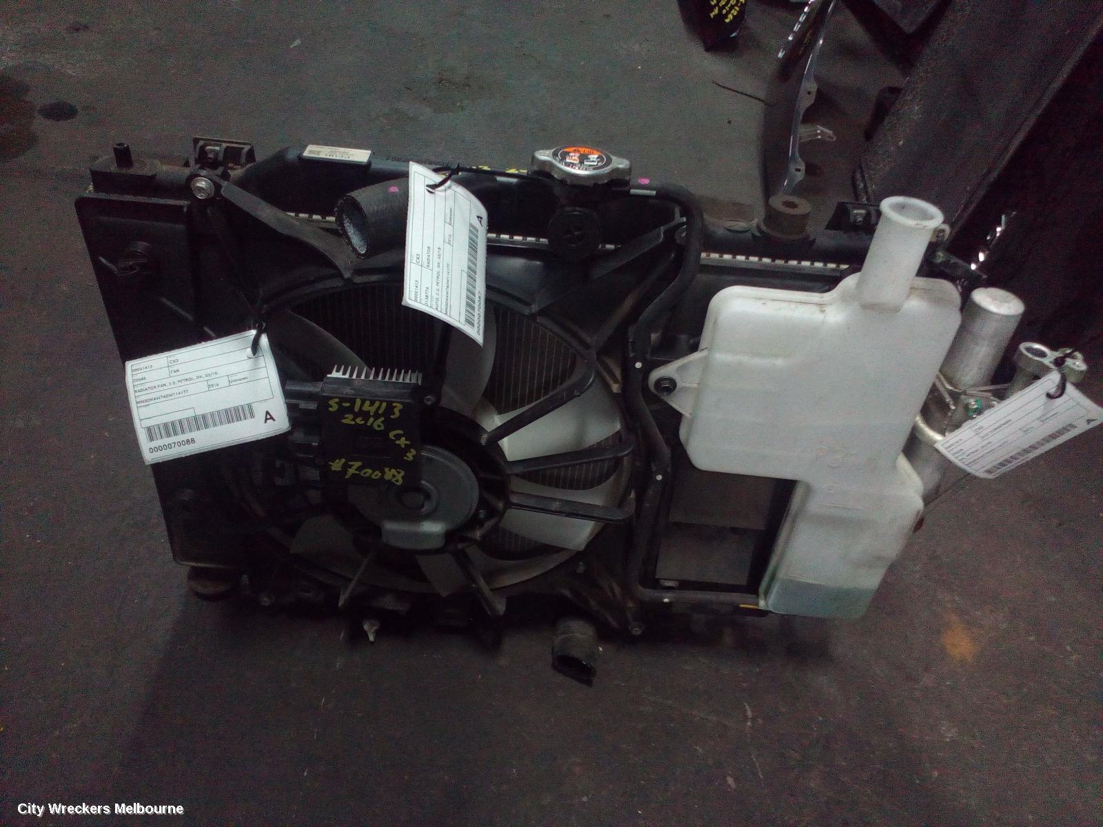 MAZDA CX3 RADIATOR, AUTO, 2.0, PETROL, DK, 03/2015 ONWARDS