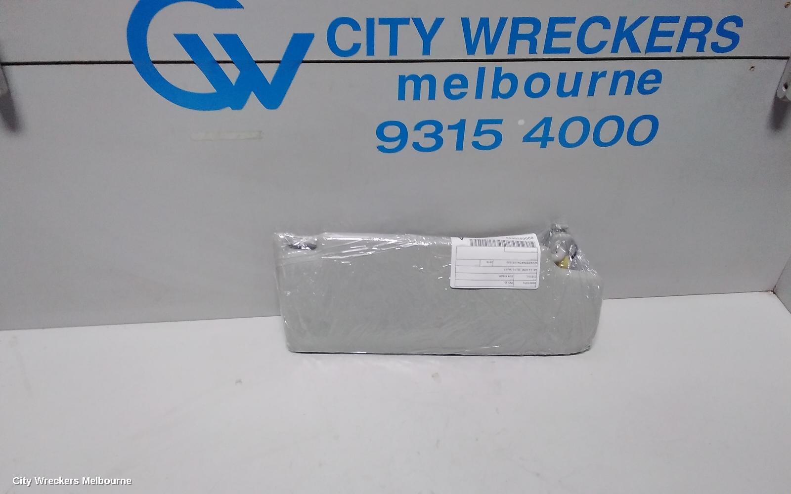 VOLKSWAGEN POLO SUNVISOR, 6R, LH SIDE, 05/2010 - 09/2017